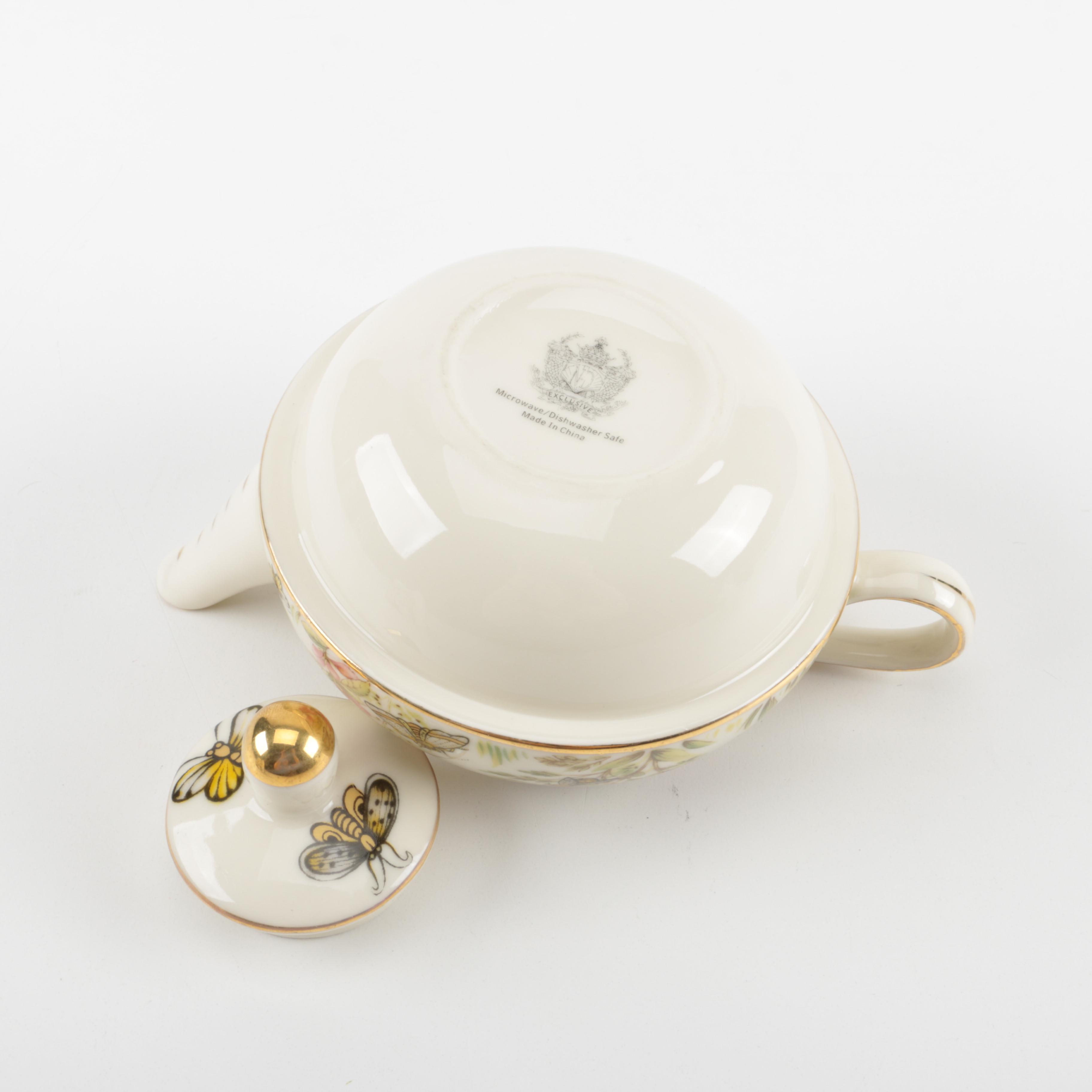 Miniature Porcelain Teapots by Portmeirion, Crown Windsor, and ND Exclusive