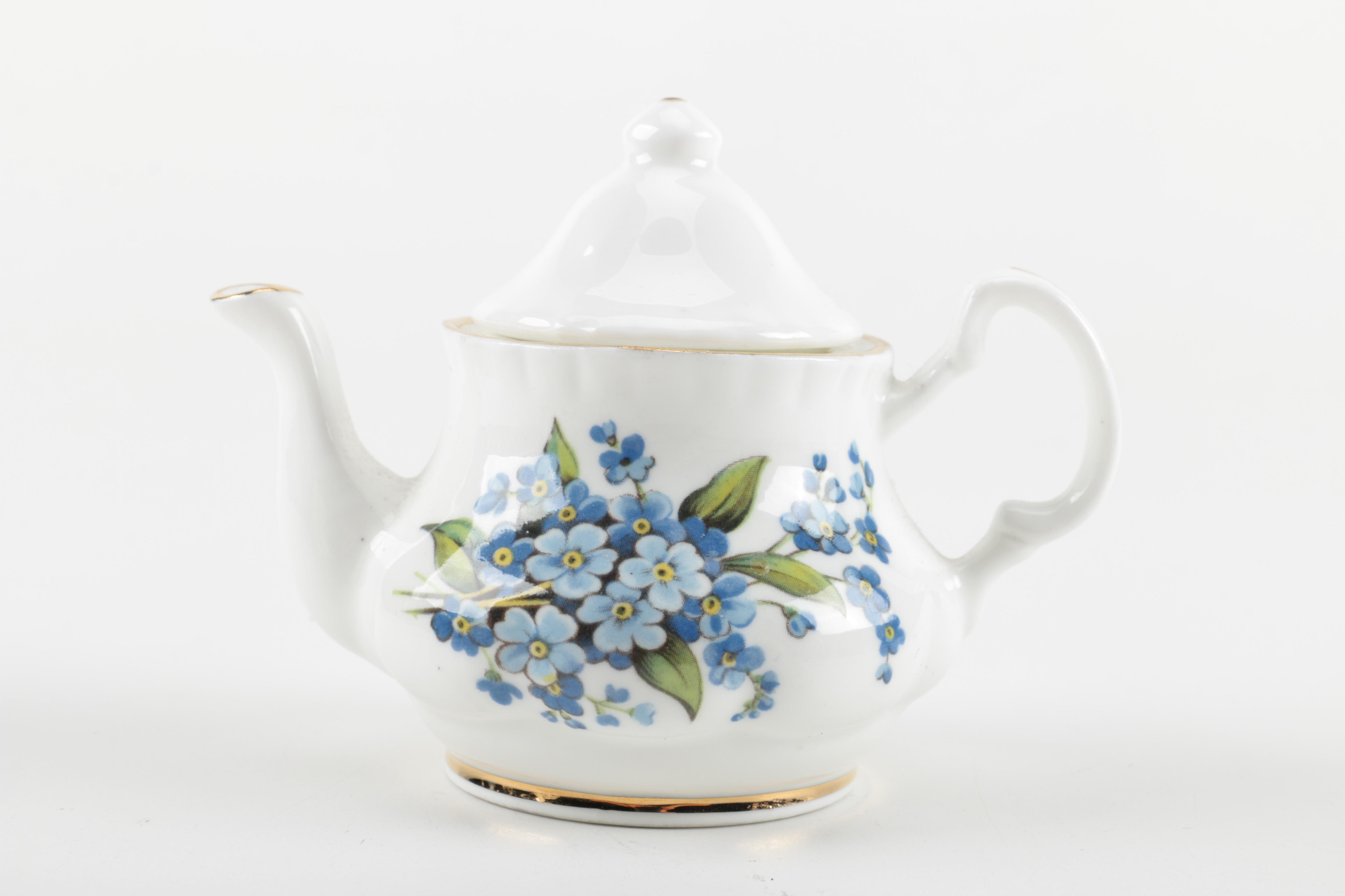 Miniature Porcelain Teapots by Portmeirion, Crown Windsor, and ND Exclusive