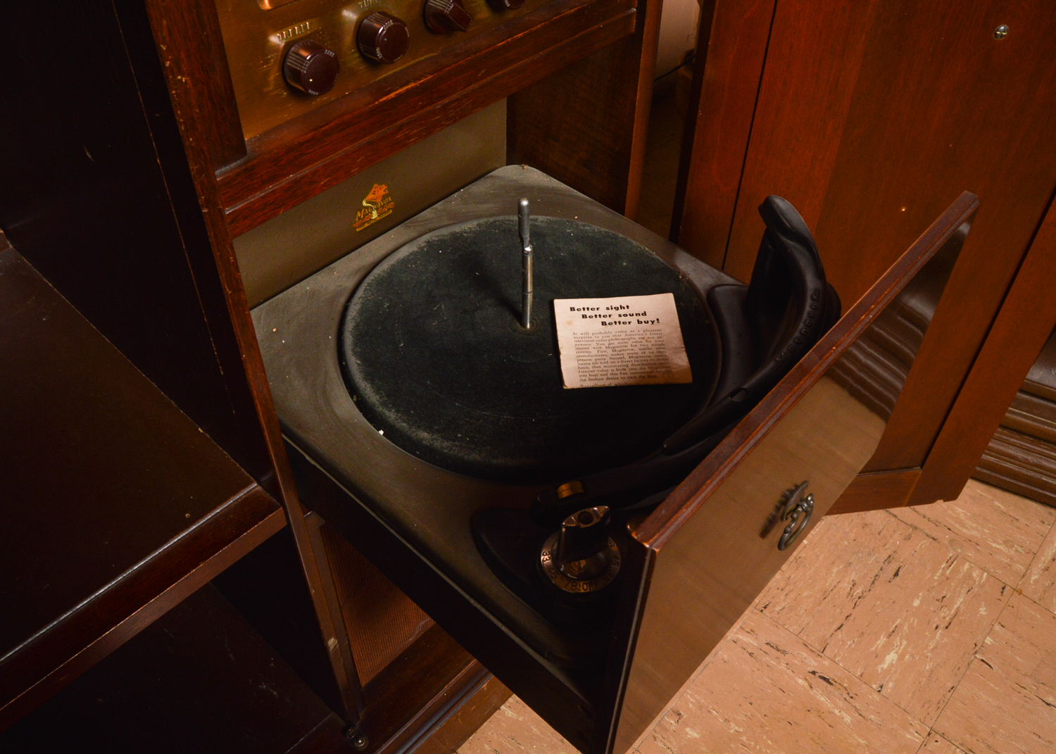 Vintage Magnavox Stereo Cabinet