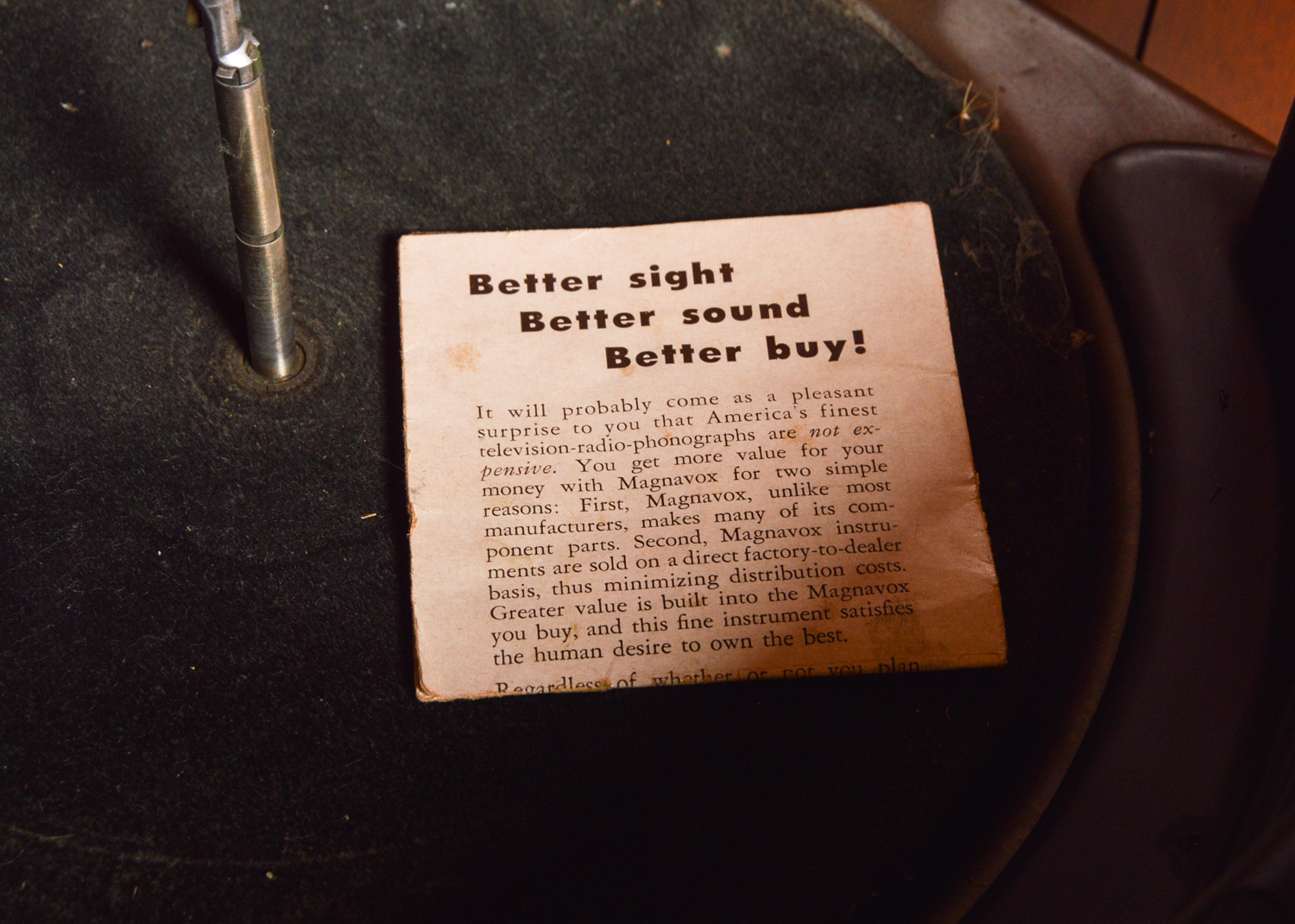 Vintage Magnavox Stereo Cabinet