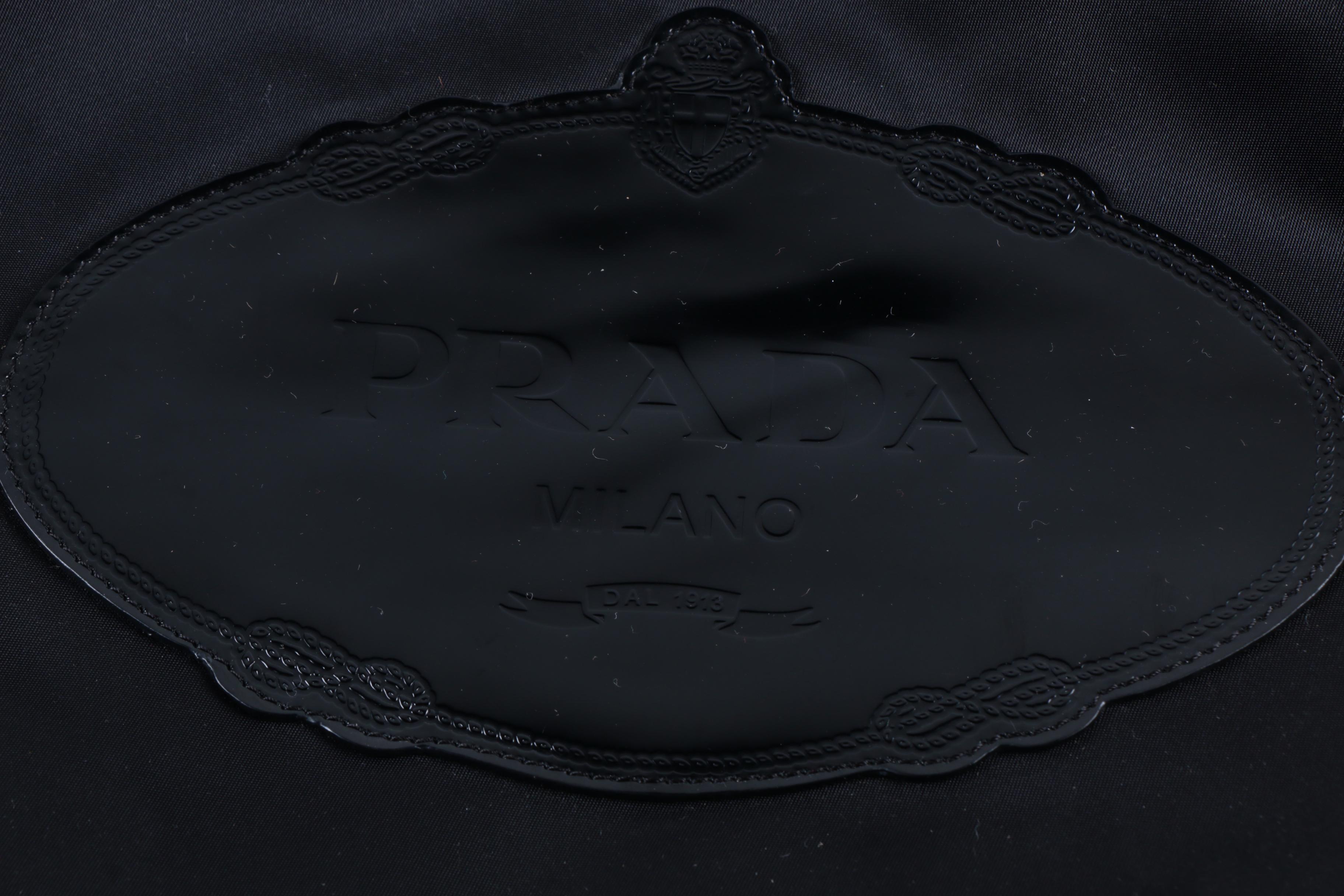 Prada Tessuto Nylon Logo Hobo Bag