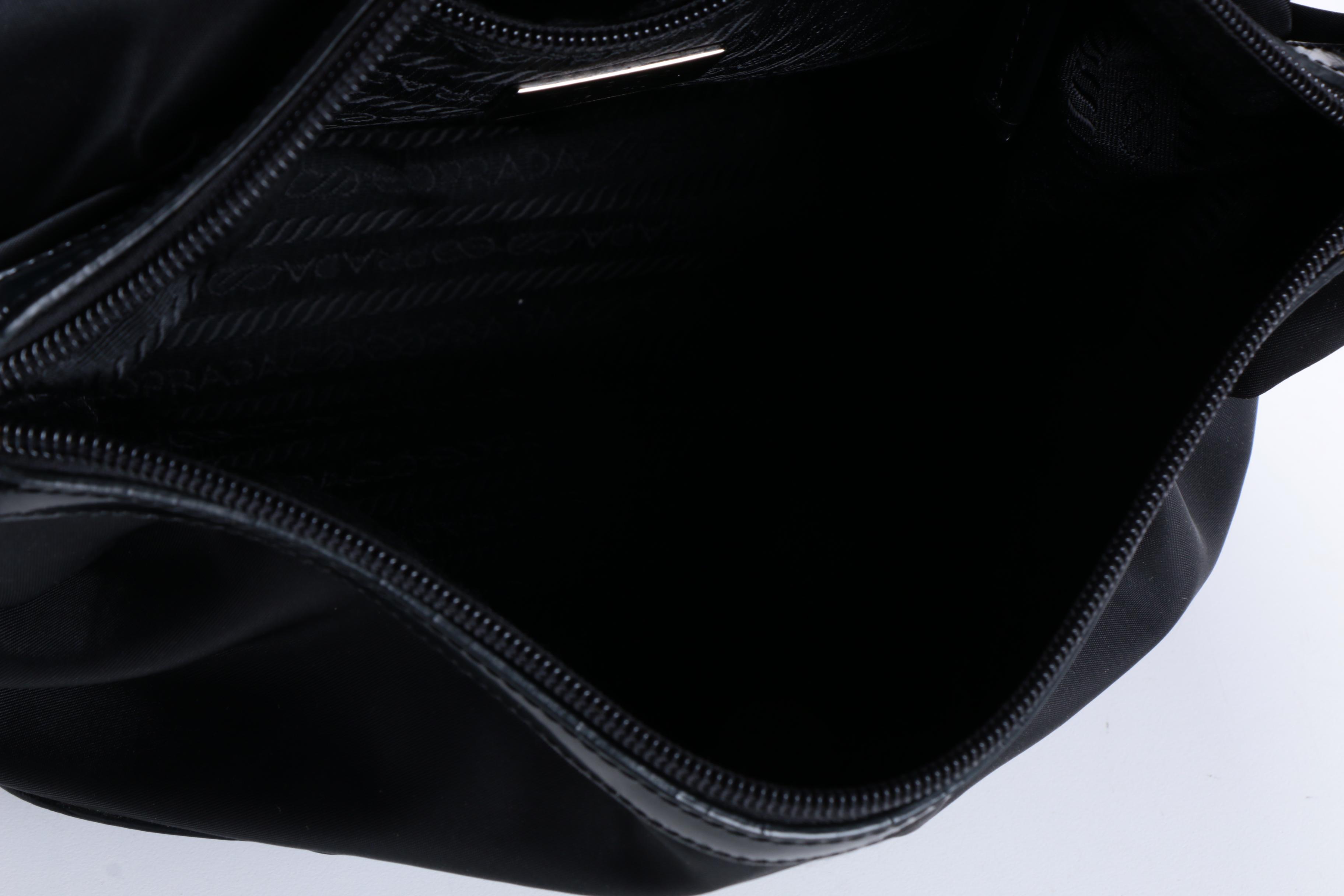 Prada Tessuto Nylon Logo Hobo Bag