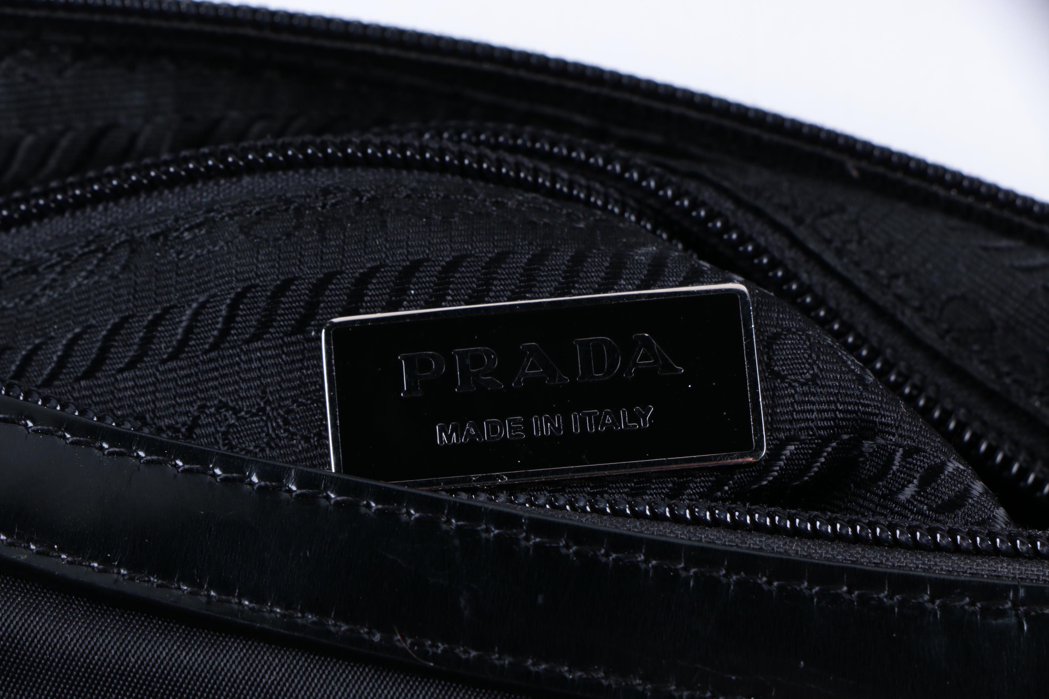 Prada Tessuto Nylon Logo Hobo Bag