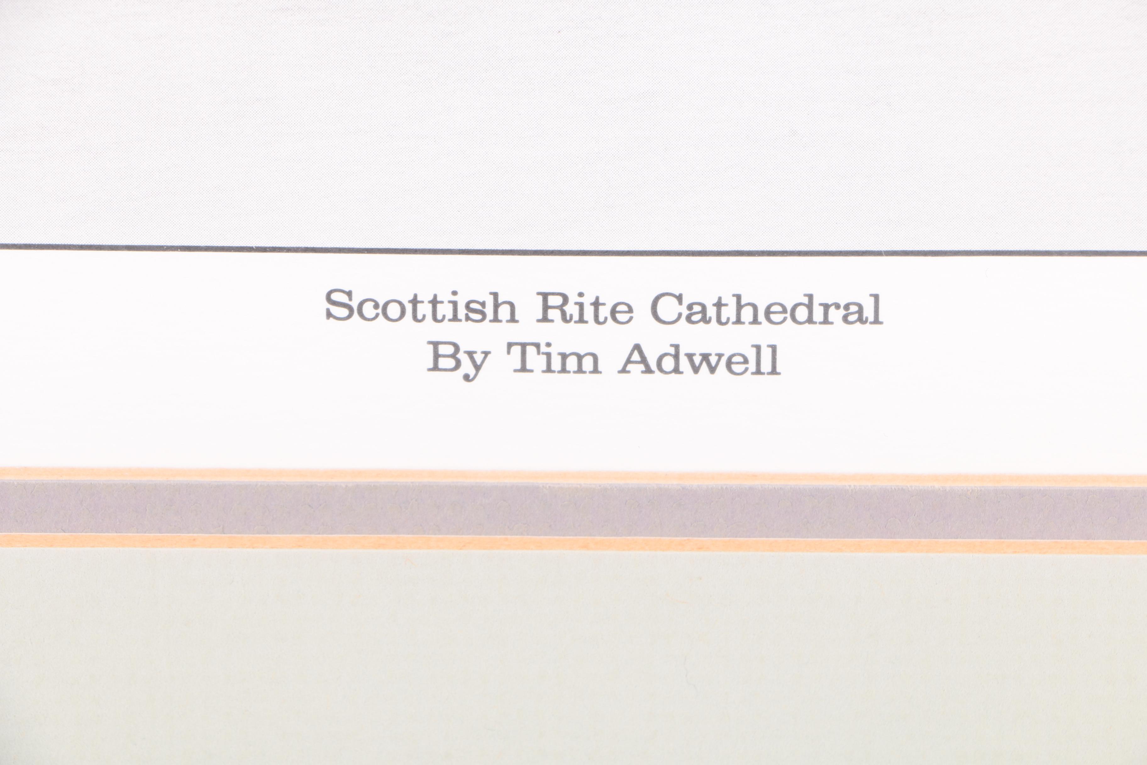 Tim K. Adwell Limited Edition Halftone Reproduction Prints of Street Scenes