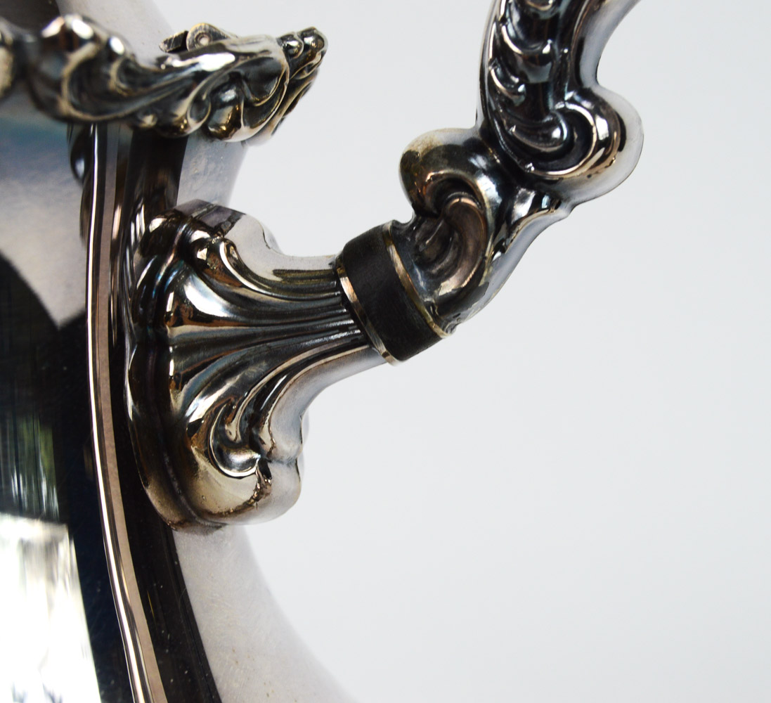 Oneida "Venetian Scroll" Silver Plate Tea and Coffee Service