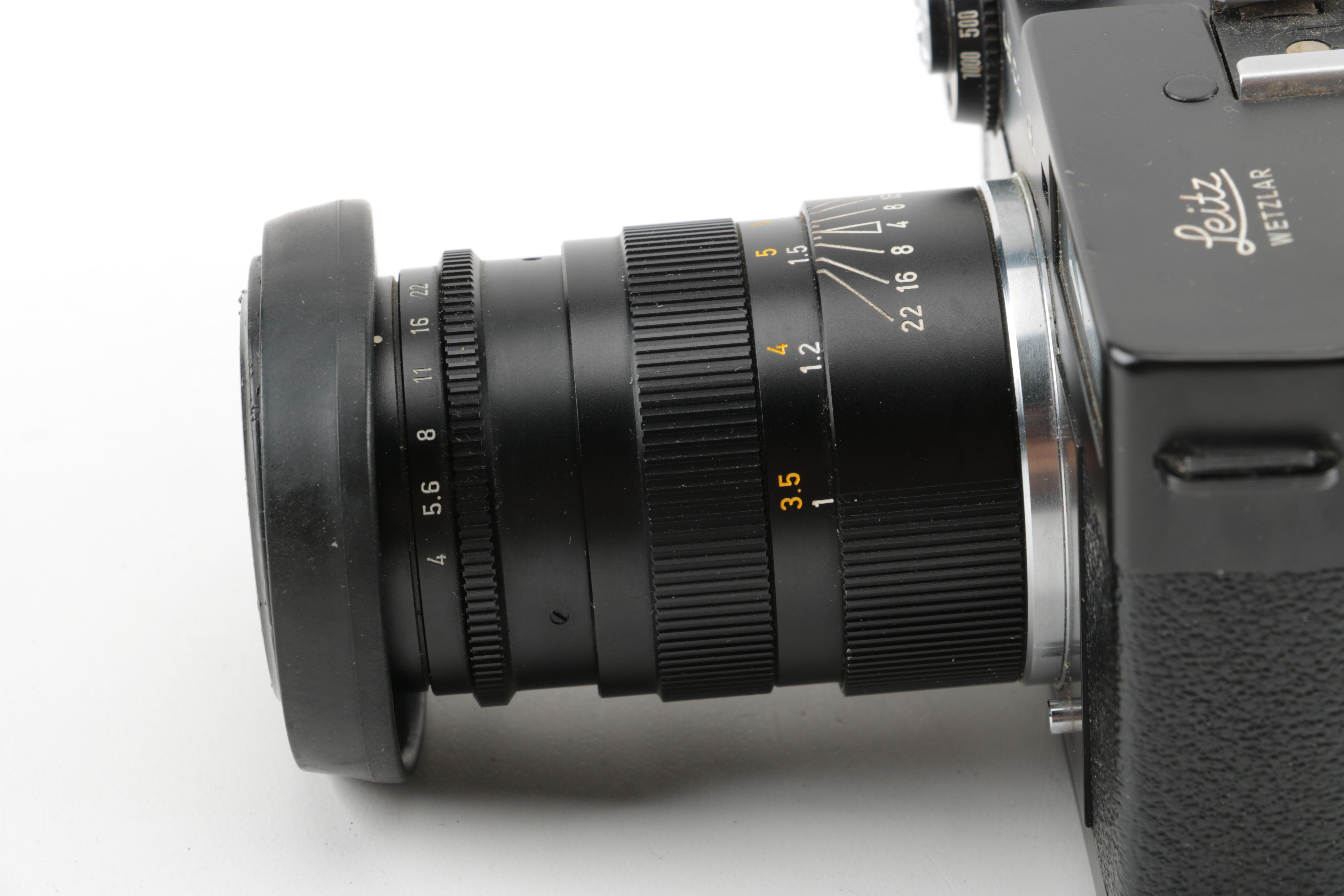 Minolta Leica Camera with Leather Case