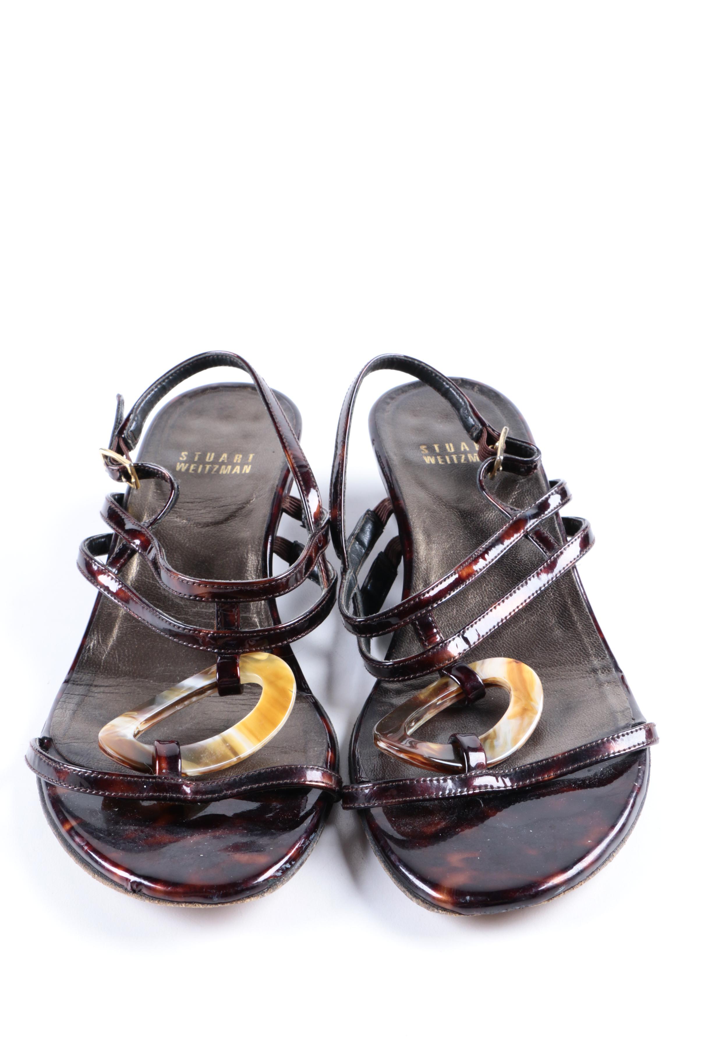 Three Pairs of Women's Shoes Including Manolo Blahnik and Stuart Weitzman