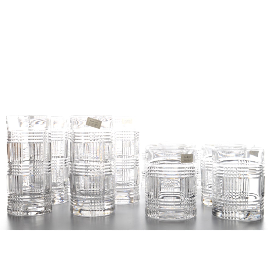 Ralph Lauren "Glen Plaid" Crystal Barware