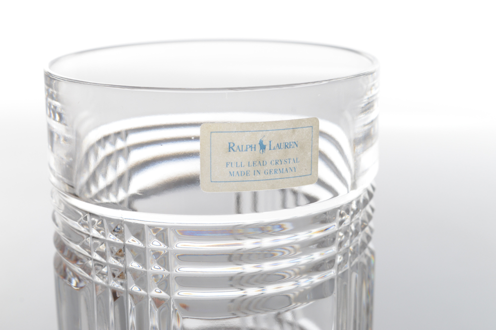 Ralph Lauren "Glen Plaid" Crystal Barware