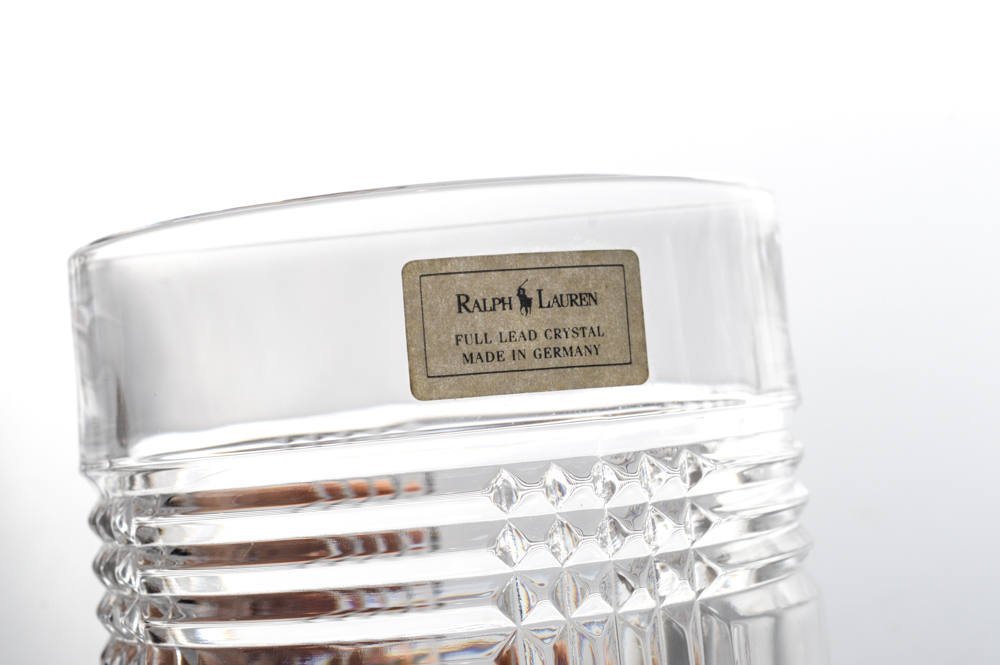 Ralph Lauren "Glen Plaid" Crystal Barware