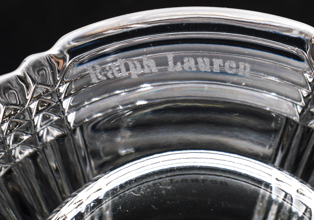 Ralph Lauren "Glen Plaid" Crystal Barware