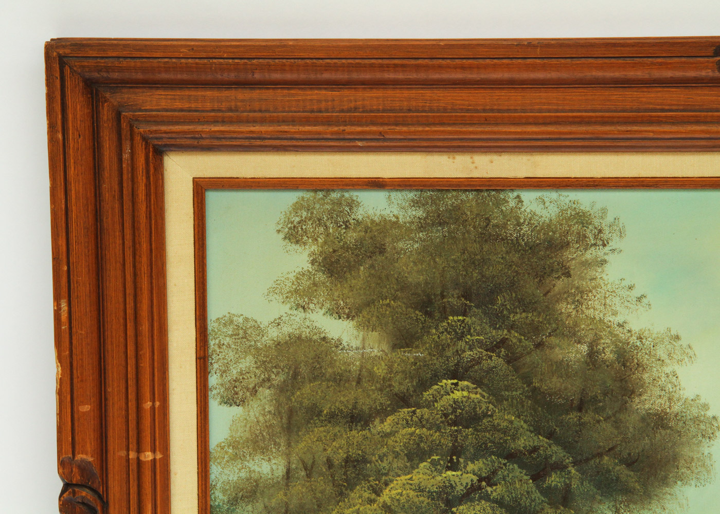 H. Wilson Oil Painting of a Landscape with a Castle