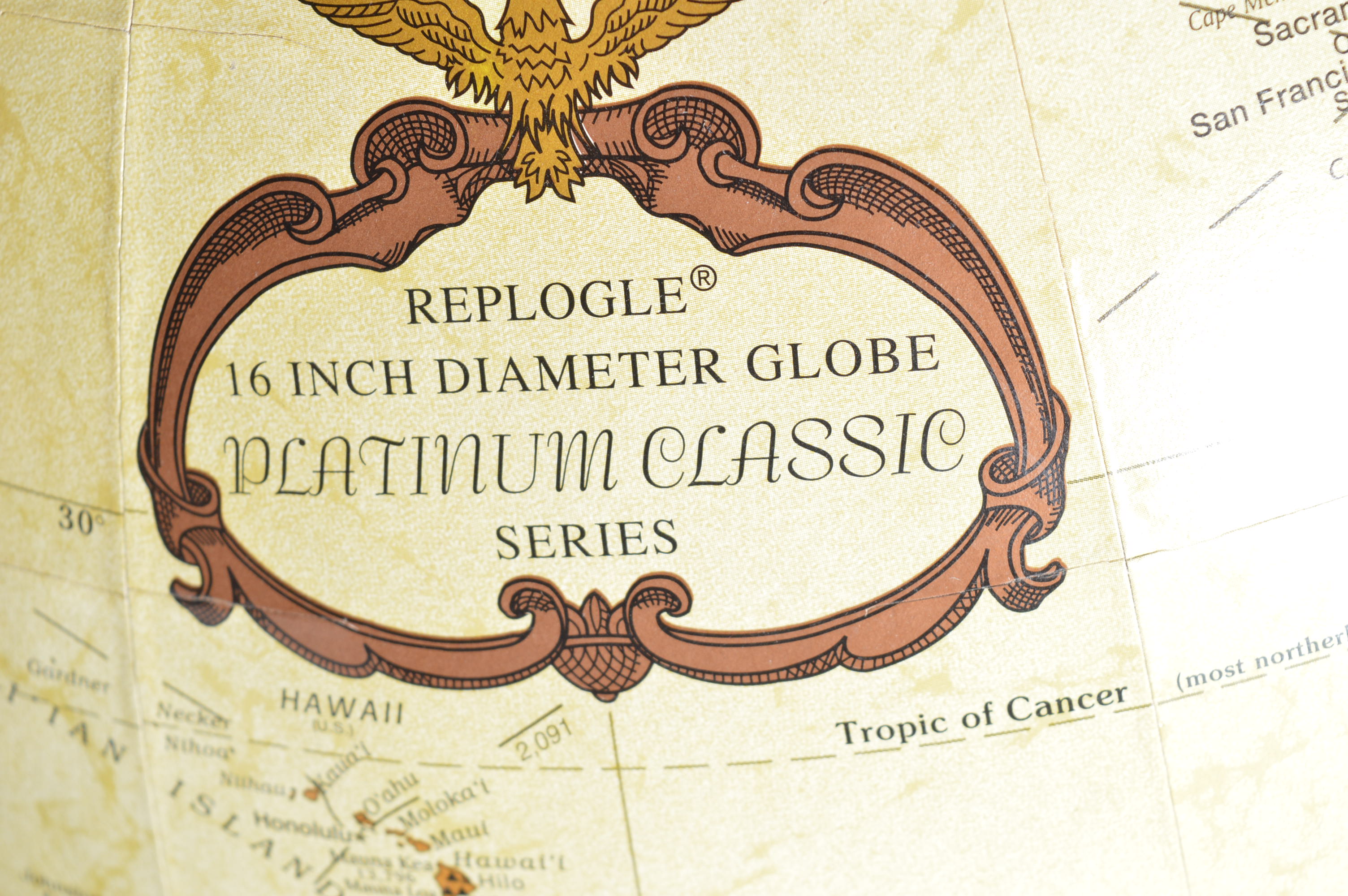 Replogle Platinum Classic Series World Globe with Floor Stand