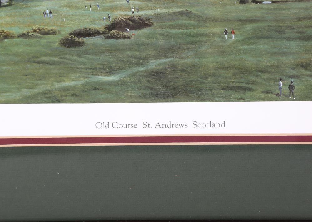 Simon Stallwood Artist Proof Offset Lithograph "Old Course St. Andrews Scotland"