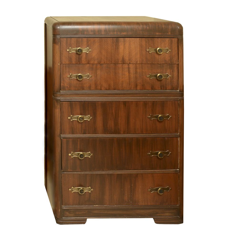 Art Deco Waterfall Chest of Drawers