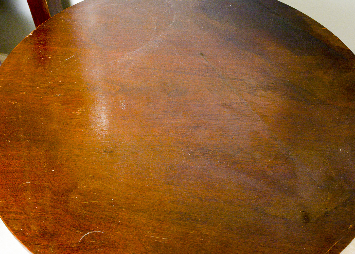 Vintage Wood Double Bed Frame and Pedestal Side Table