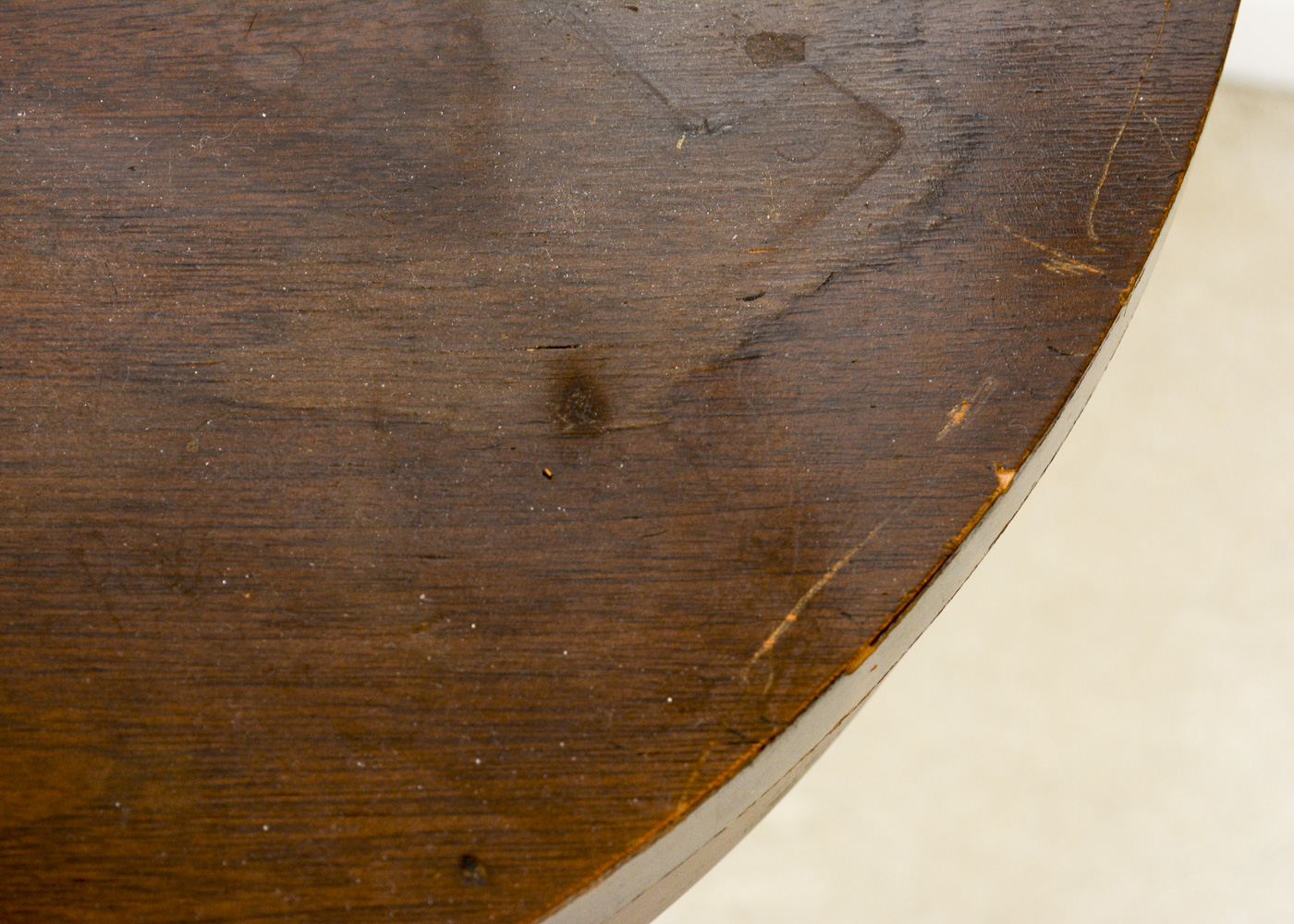 Vintage Wood Double Bed Frame and Pedestal Side Table
