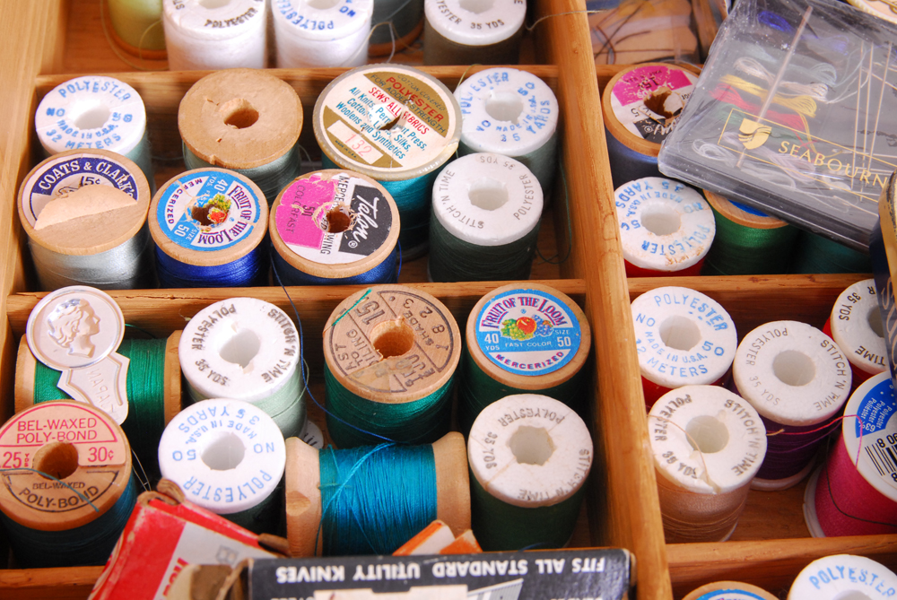 Vintage Danish Modern Sewing Table After Hans Wegner