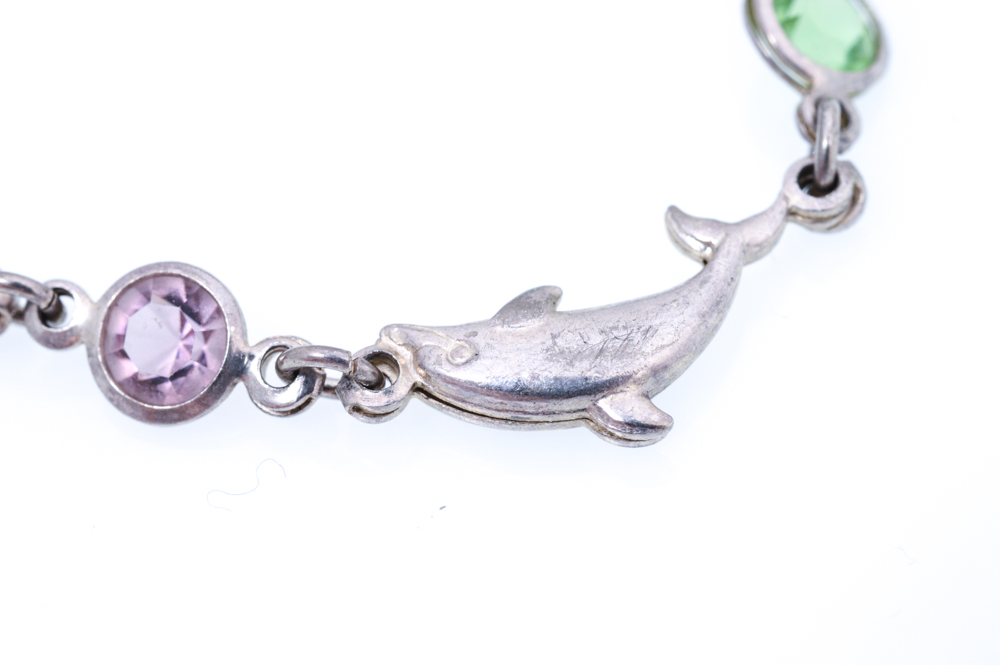 Sterling Silver Jewelry with Imitation Gemstones