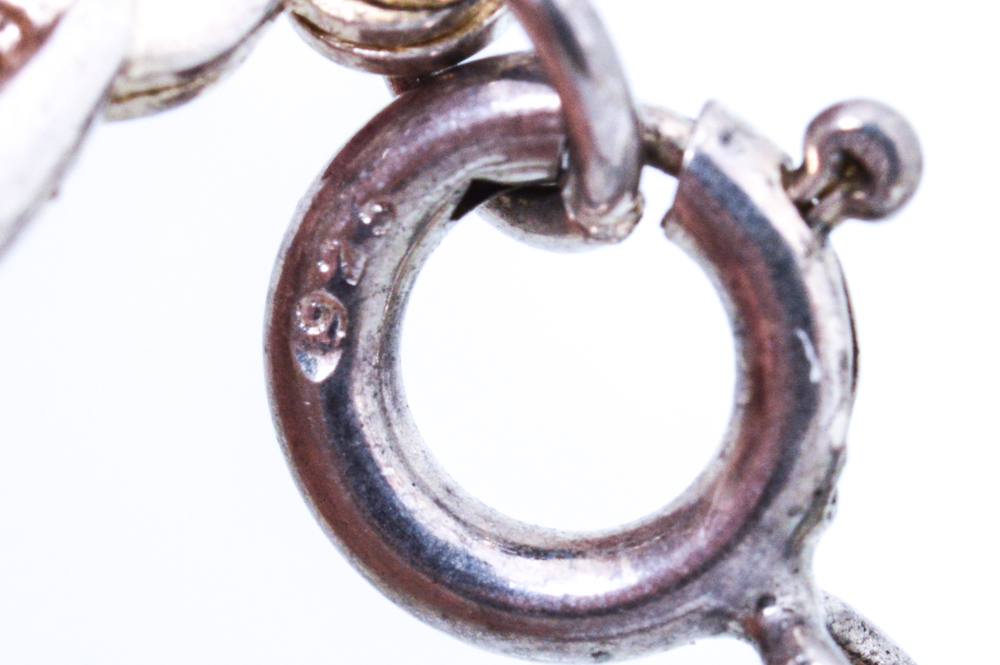 Sterling Silver Jewelry with Imitation Gemstones