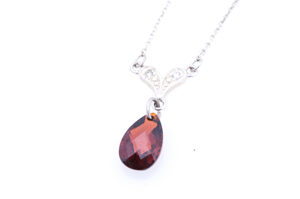 Sterling Silver Jewelry with Imitation Gemstones