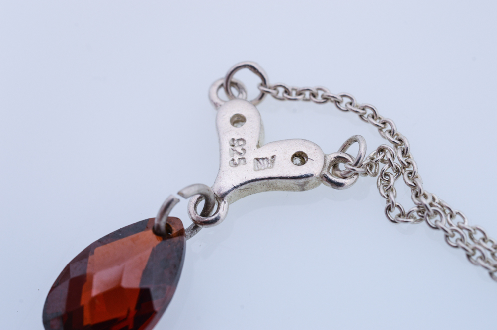 Sterling Silver Jewelry with Imitation Gemstones