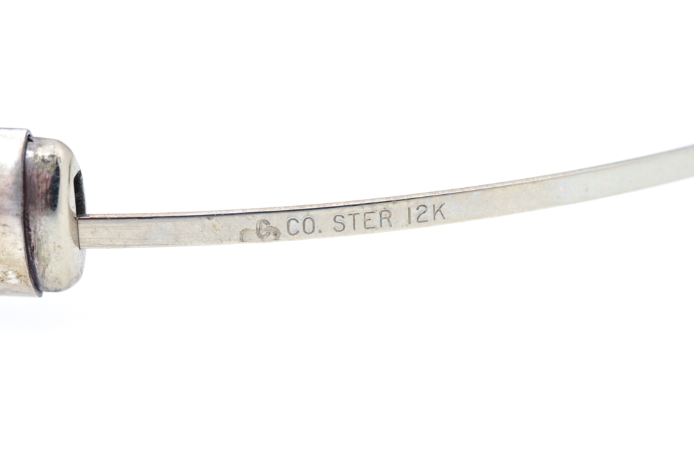 Sterling Silver and 12K Gold Hinged Bangle Bracelet