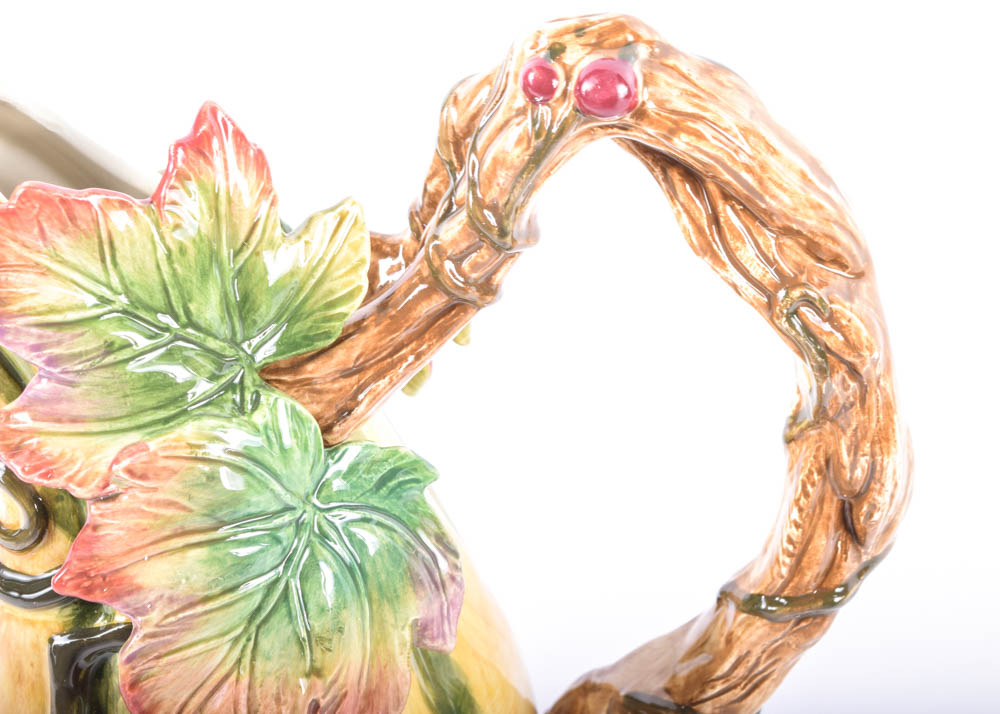 Fitz and Floyd Harvest Heritage Pitcher and Gravy Bowl