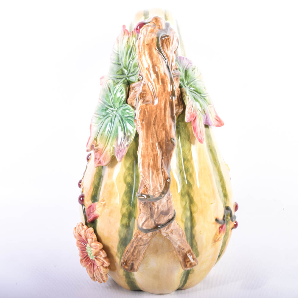 Fitz and Floyd Harvest Heritage Pitcher and Gravy Bowl