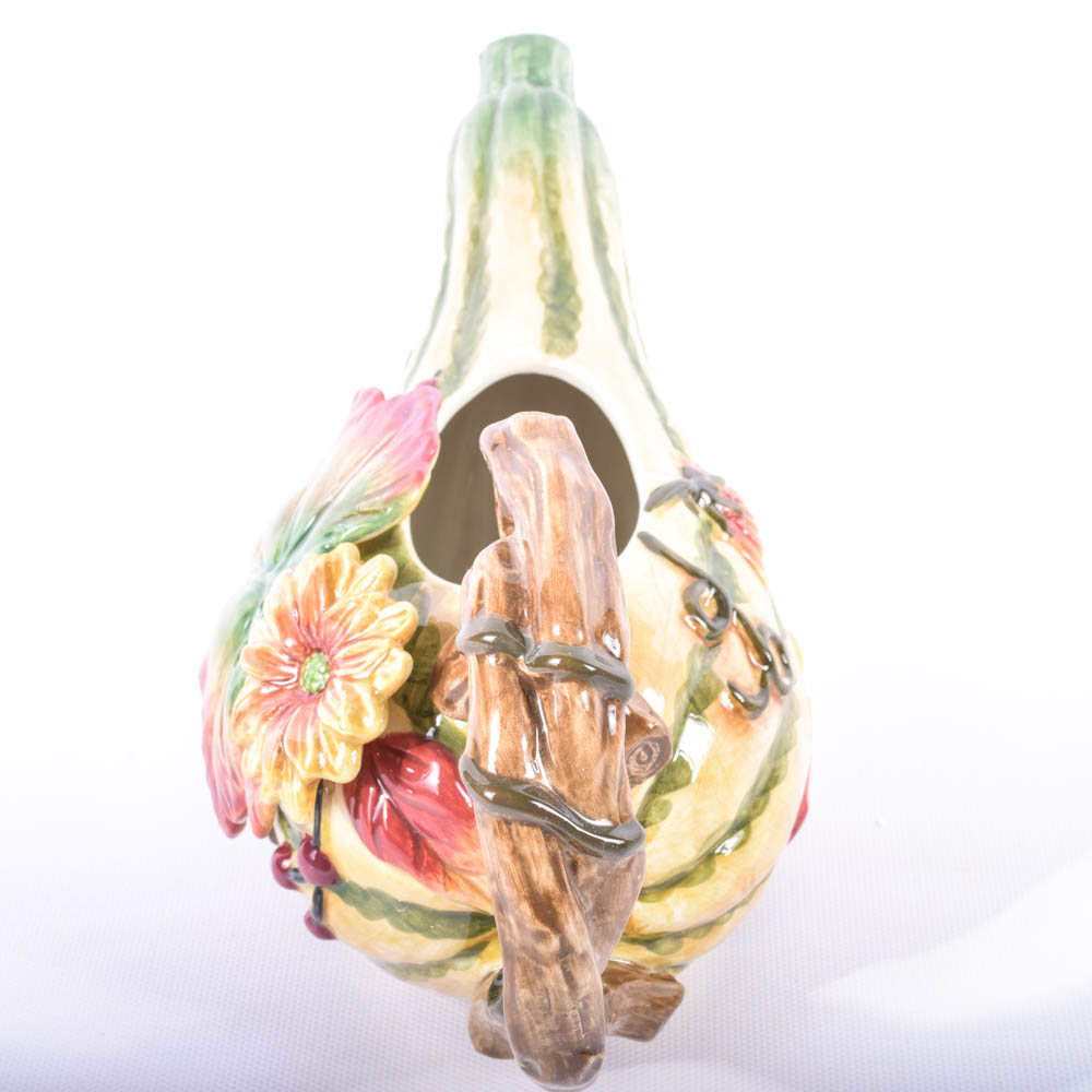 Fitz and Floyd Harvest Heritage Pitcher and Gravy Bowl