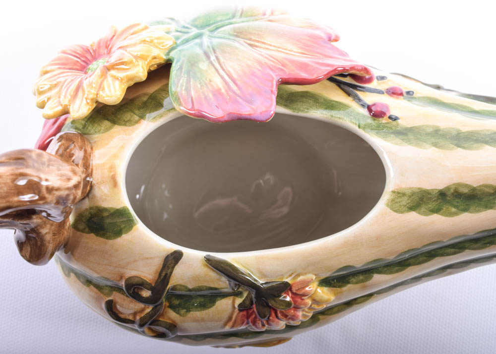 Fitz and Floyd Harvest Heritage Pitcher and Gravy Bowl