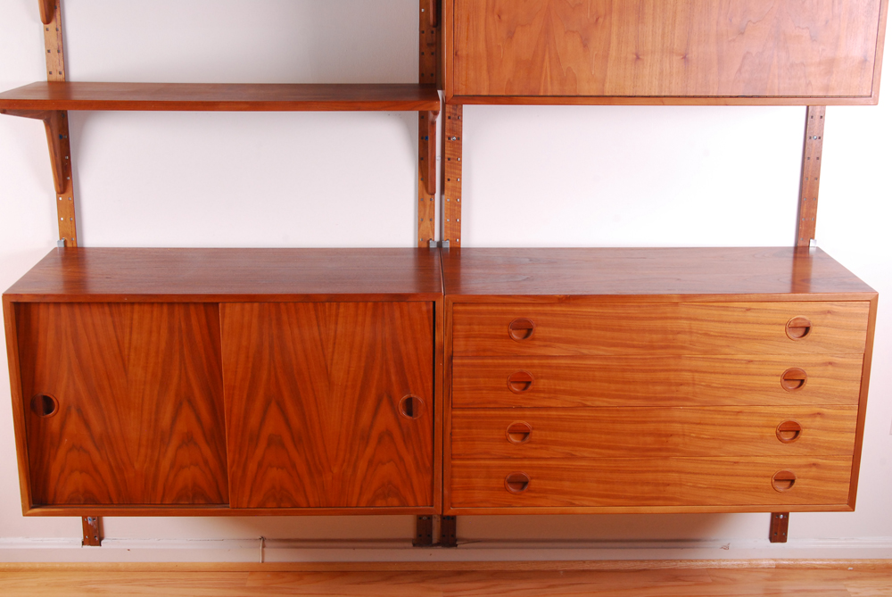 Danish Modern Teak Wall Unit