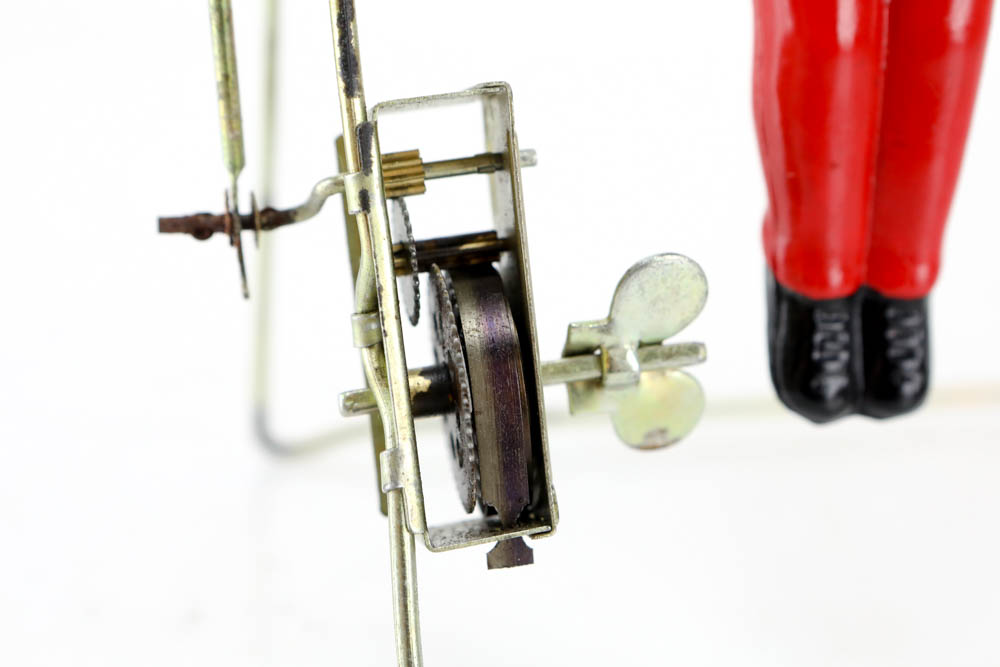 Vintage Mechanical Metal and Plastic Acrobat Toy