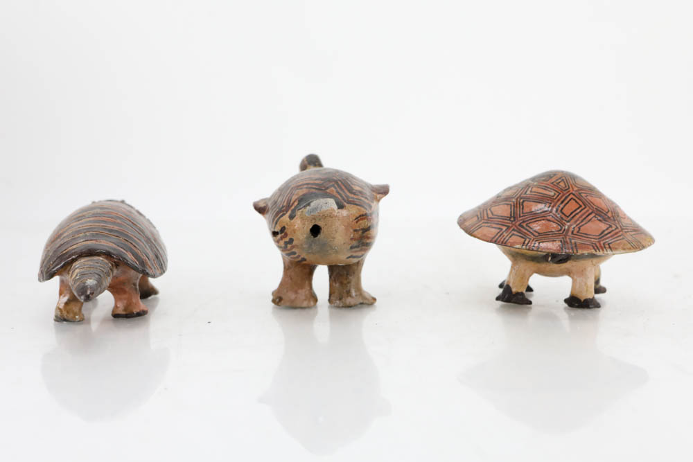 Handmade Mucawa Bowls and Figurines from Upper Ecuadorian Amazon Basin