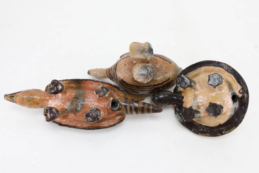 Handmade Mucawa Bowls and Figurines from Upper Ecuadorian Amazon Basin