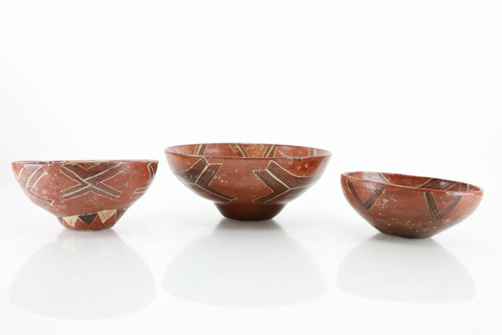 Handmade Mucawa Bowls and Figurines from Upper Ecuadorian Amazon Basin