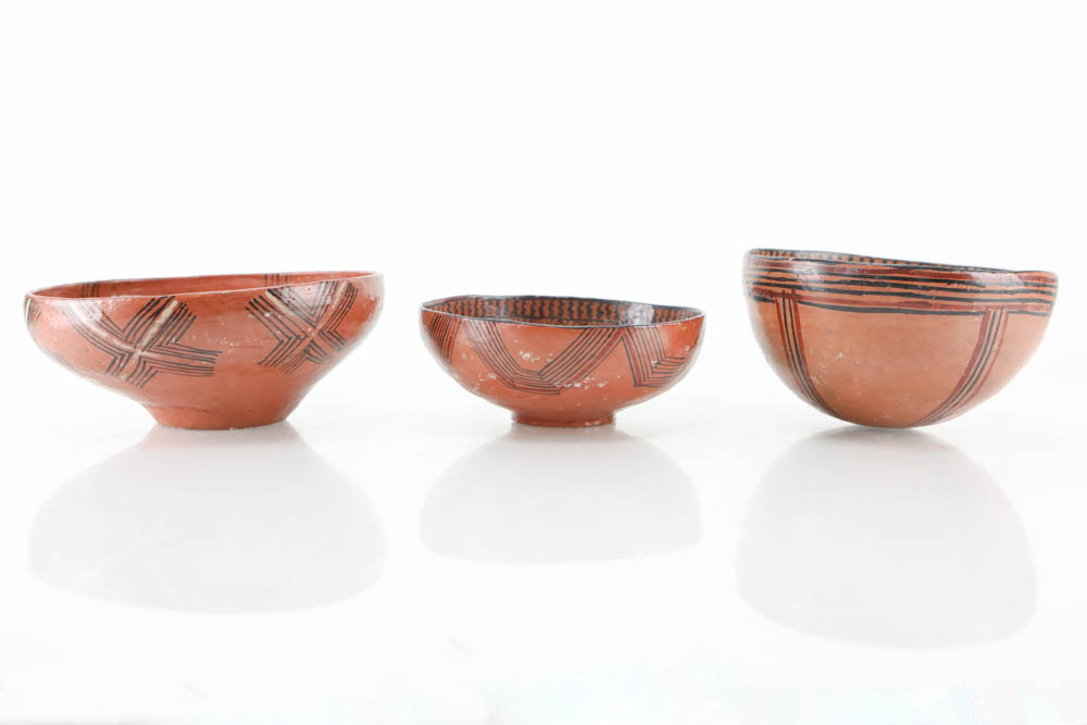 Handmade Mucawa Bowls and Figurines from Upper Ecuadorian Amazon Basin