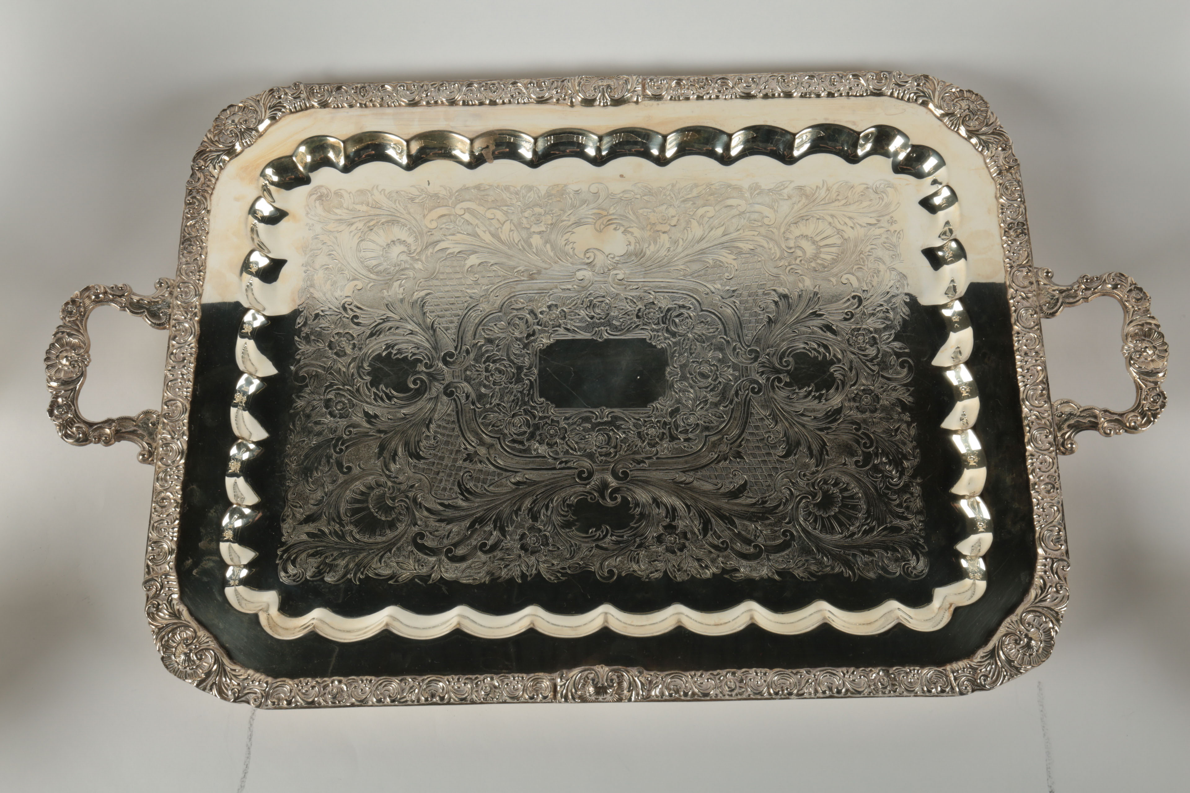 Vintage Birmingham Silver Co. Plated Silver Tea and Coffee Set with Tray