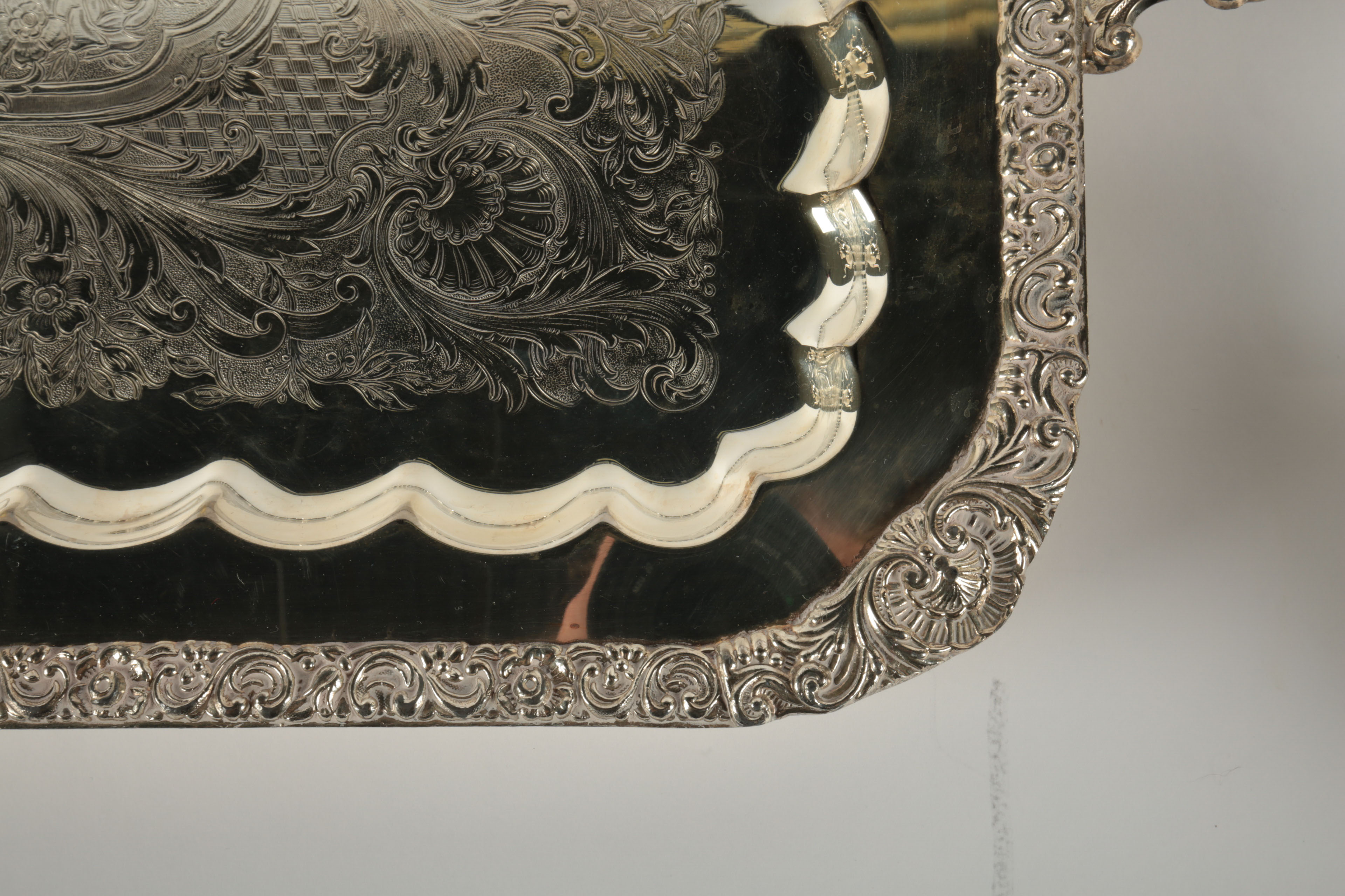 Vintage Birmingham Silver Co. Plated Silver Tea and Coffee Set with Tray