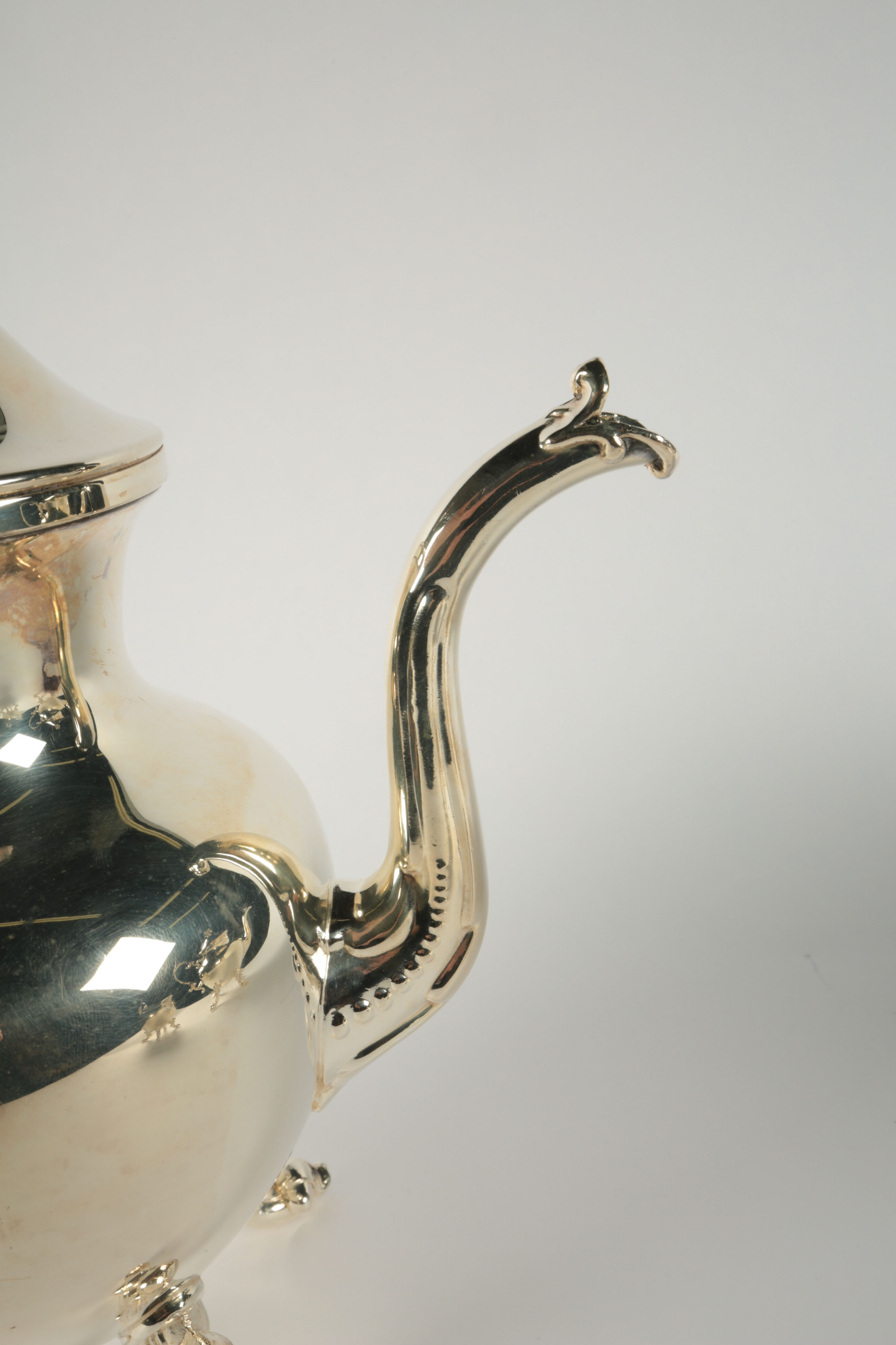 Vintage Birmingham Silver Co. Plated Silver Tea and Coffee Set with Tray