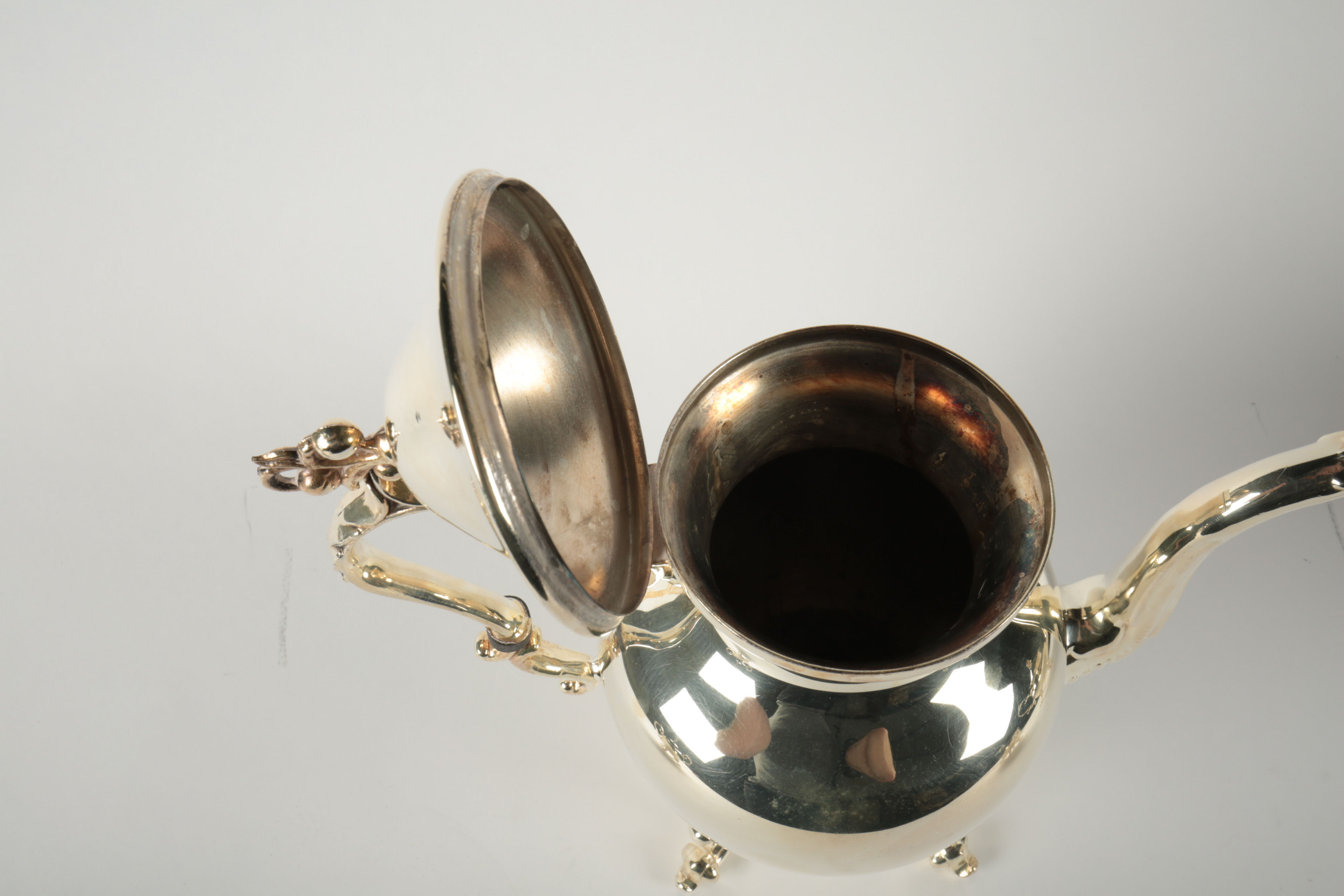 Vintage Birmingham Silver Co. Plated Silver Tea and Coffee Set with Tray