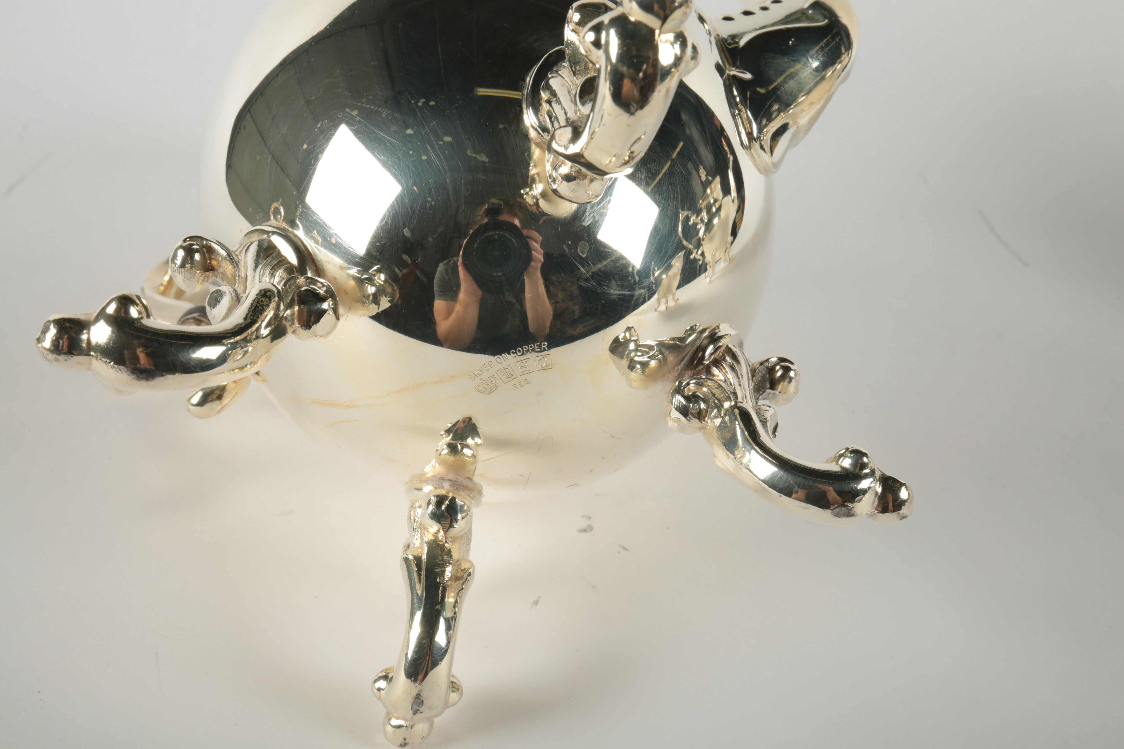 Vintage Birmingham Silver Co. Plated Silver Tea and Coffee Set with Tray