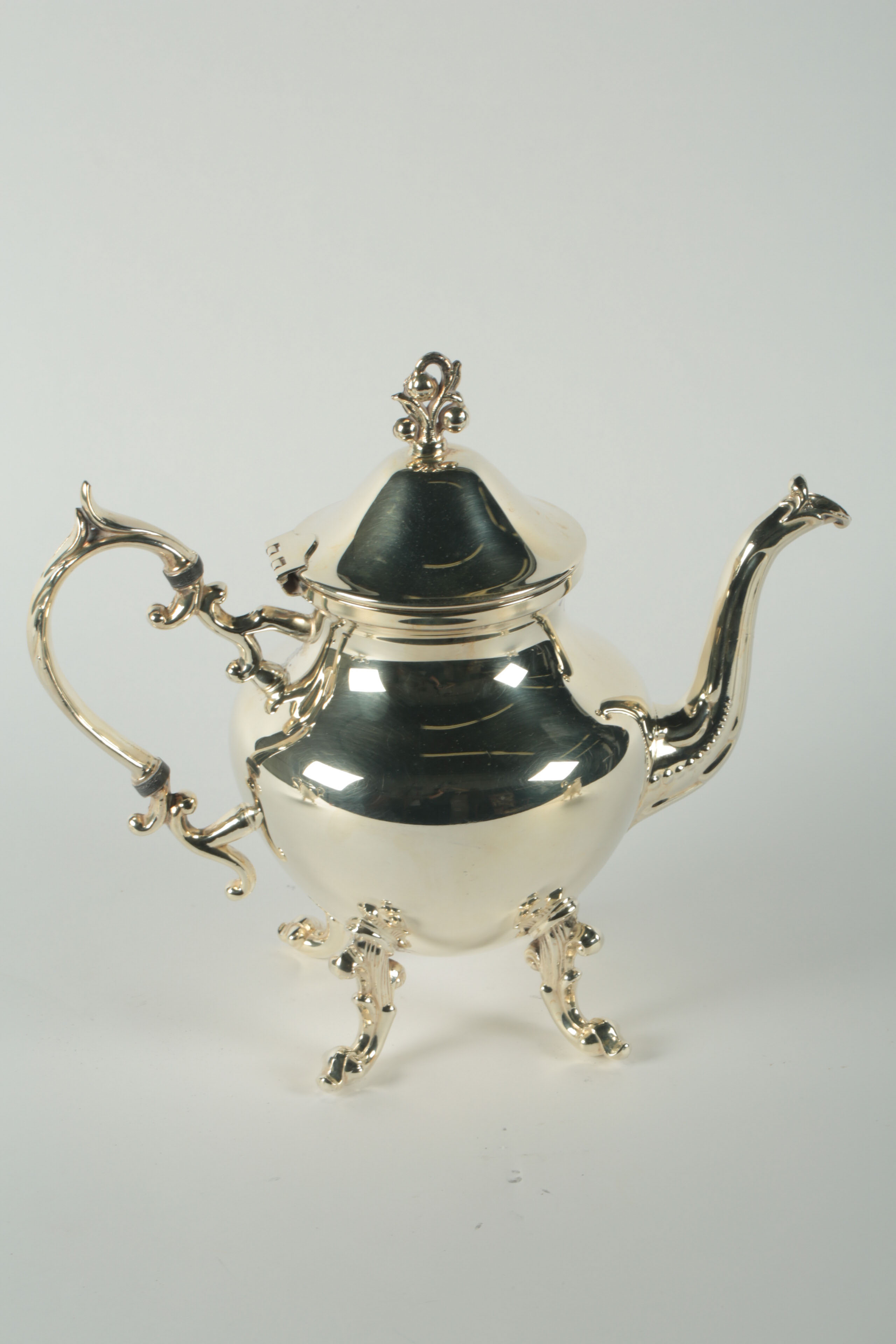 Vintage Birmingham Silver Co. Plated Silver Tea and Coffee Set with Tray