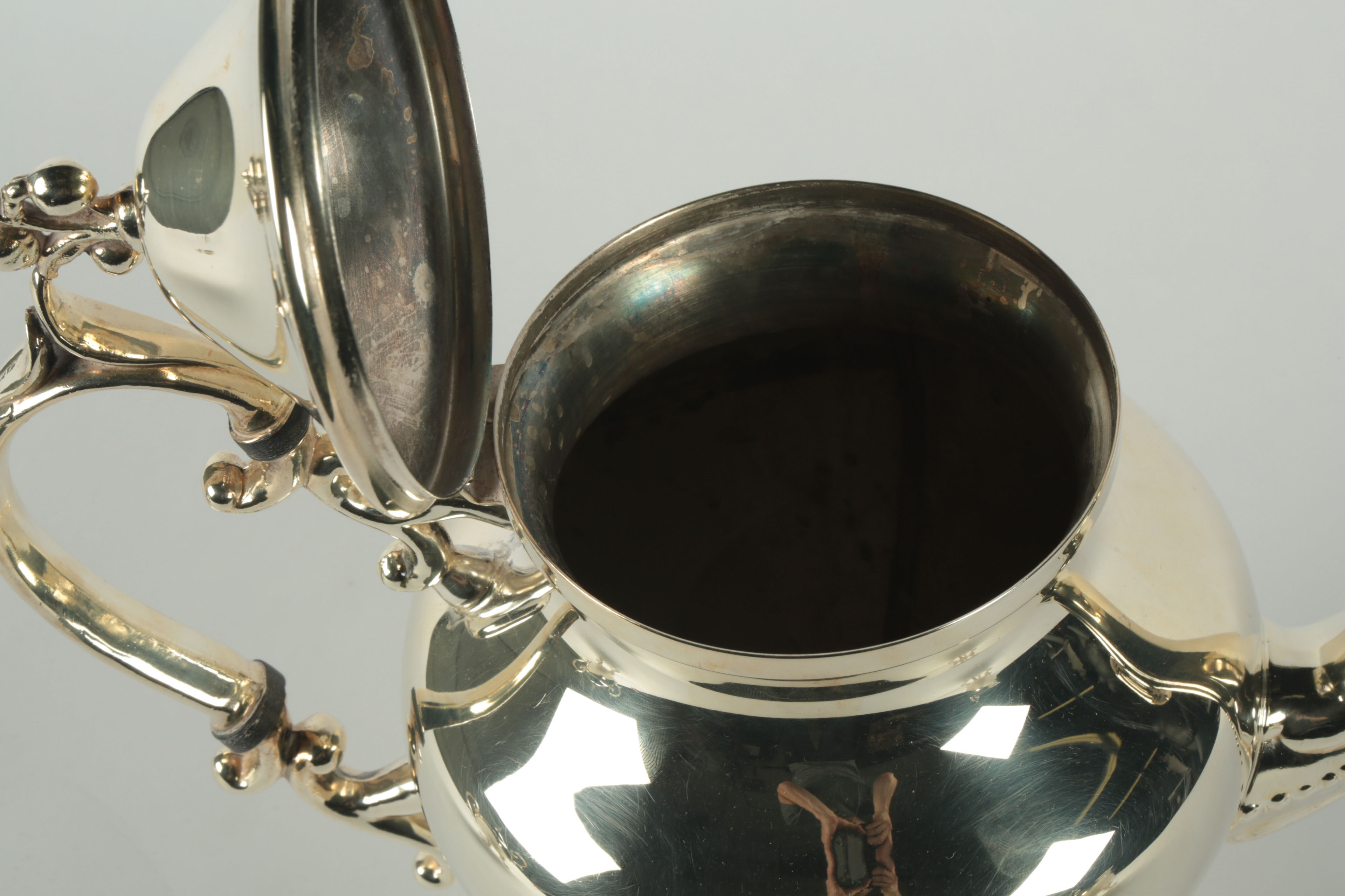 Vintage Birmingham Silver Co. Plated Silver Tea and Coffee Set with Tray