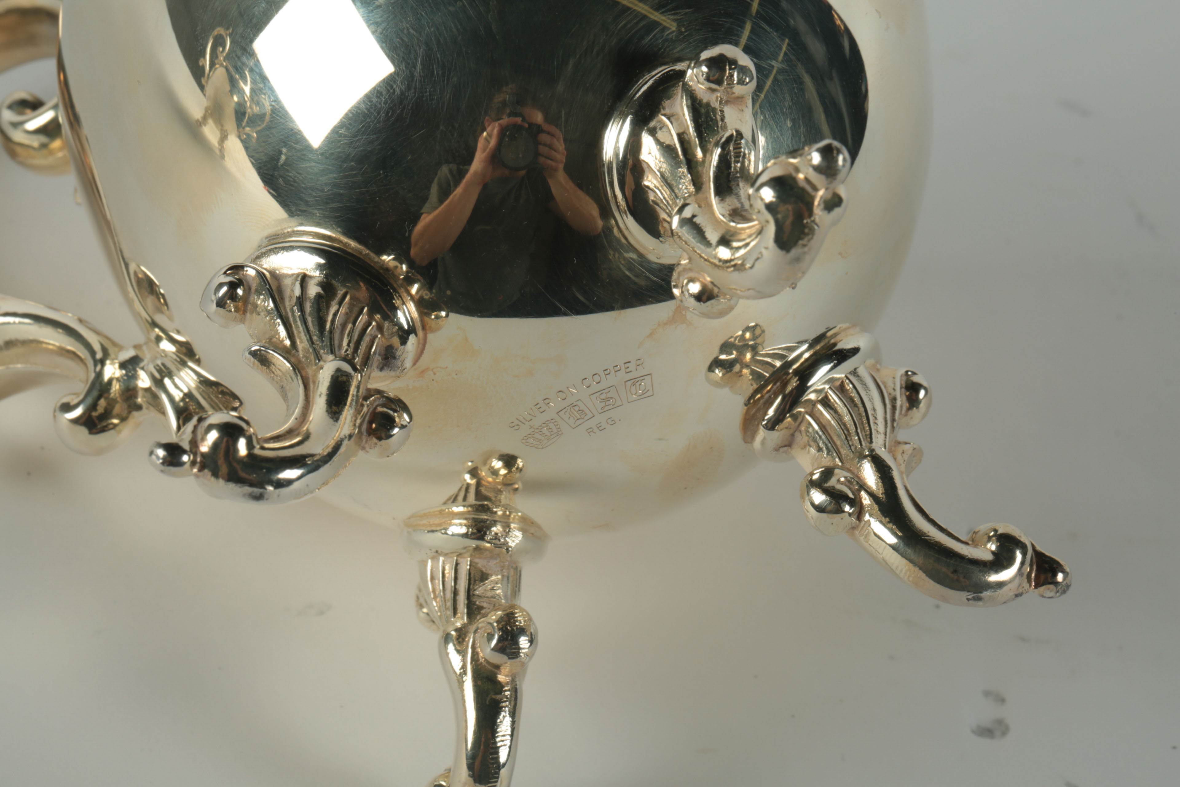 Vintage Birmingham Silver Co. Plated Silver Tea and Coffee Set with Tray