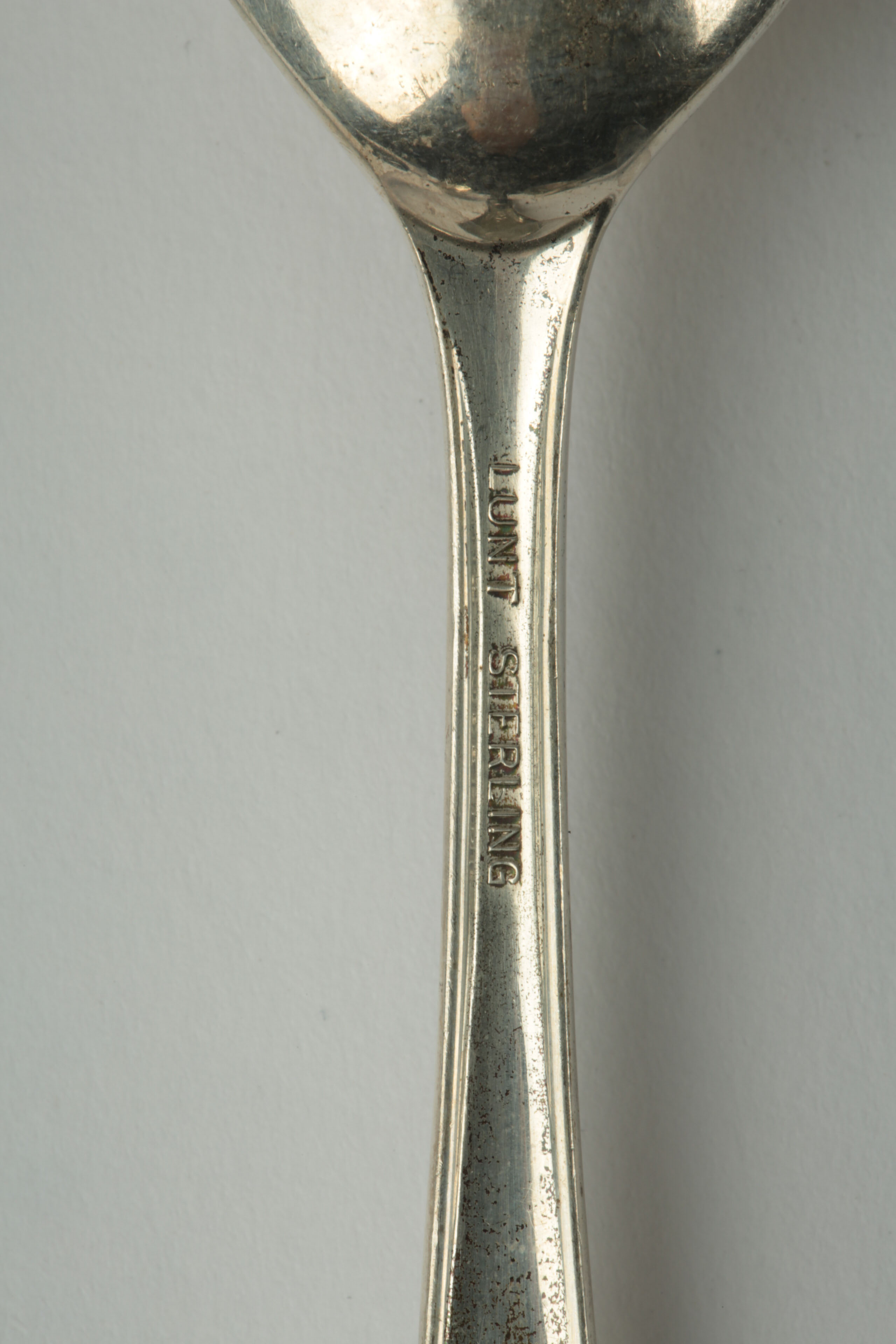 Vintage Lunt Sterling and Black Nylon Flatware in the "Contrast" Pattern