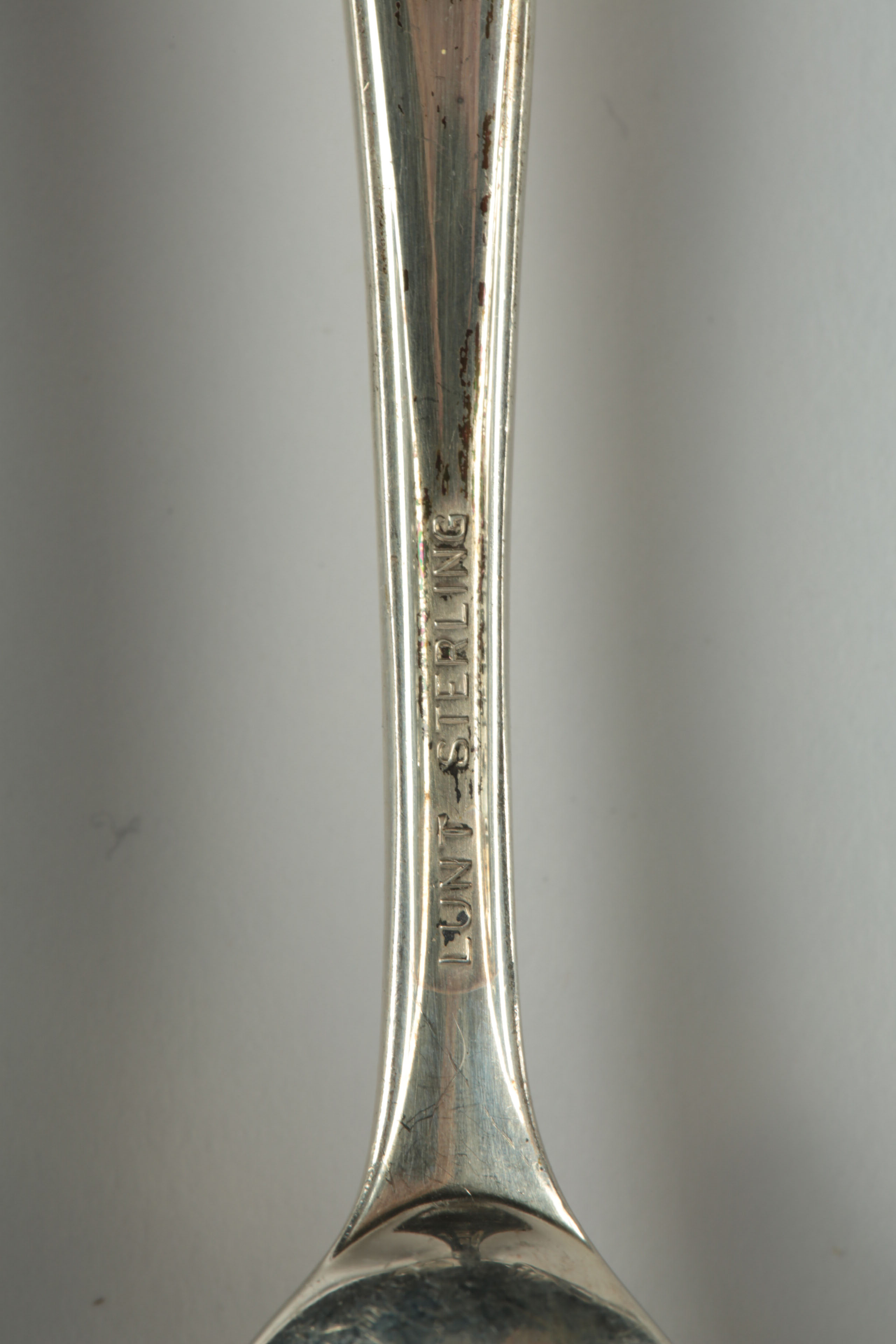 Vintage Lunt Sterling and Black Nylon Flatware in the "Contrast" Pattern