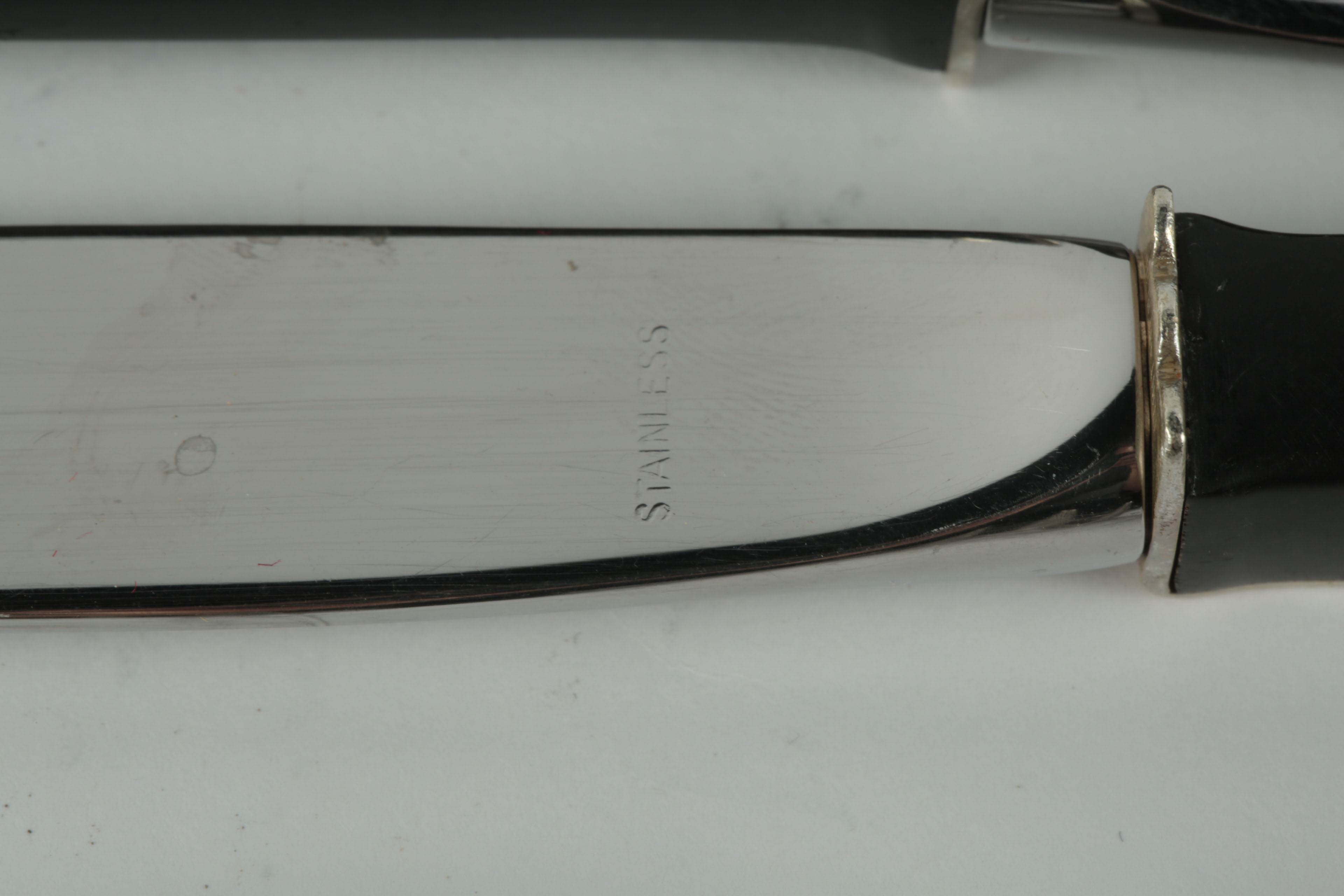 Vintage Lunt Sterling and Black Nylon Flatware in the "Contrast" Pattern