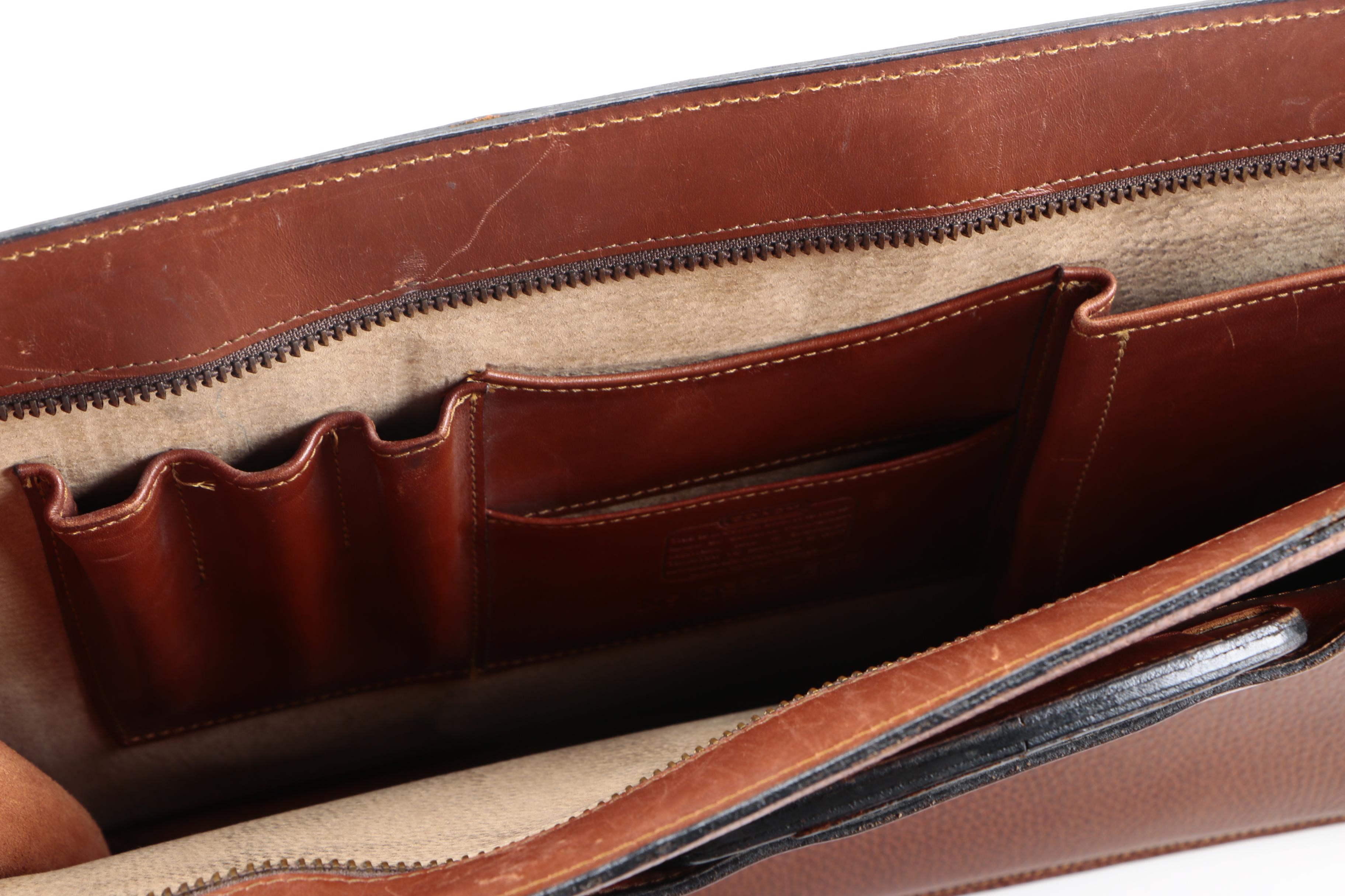 Vintage Coach Leather Briefcase