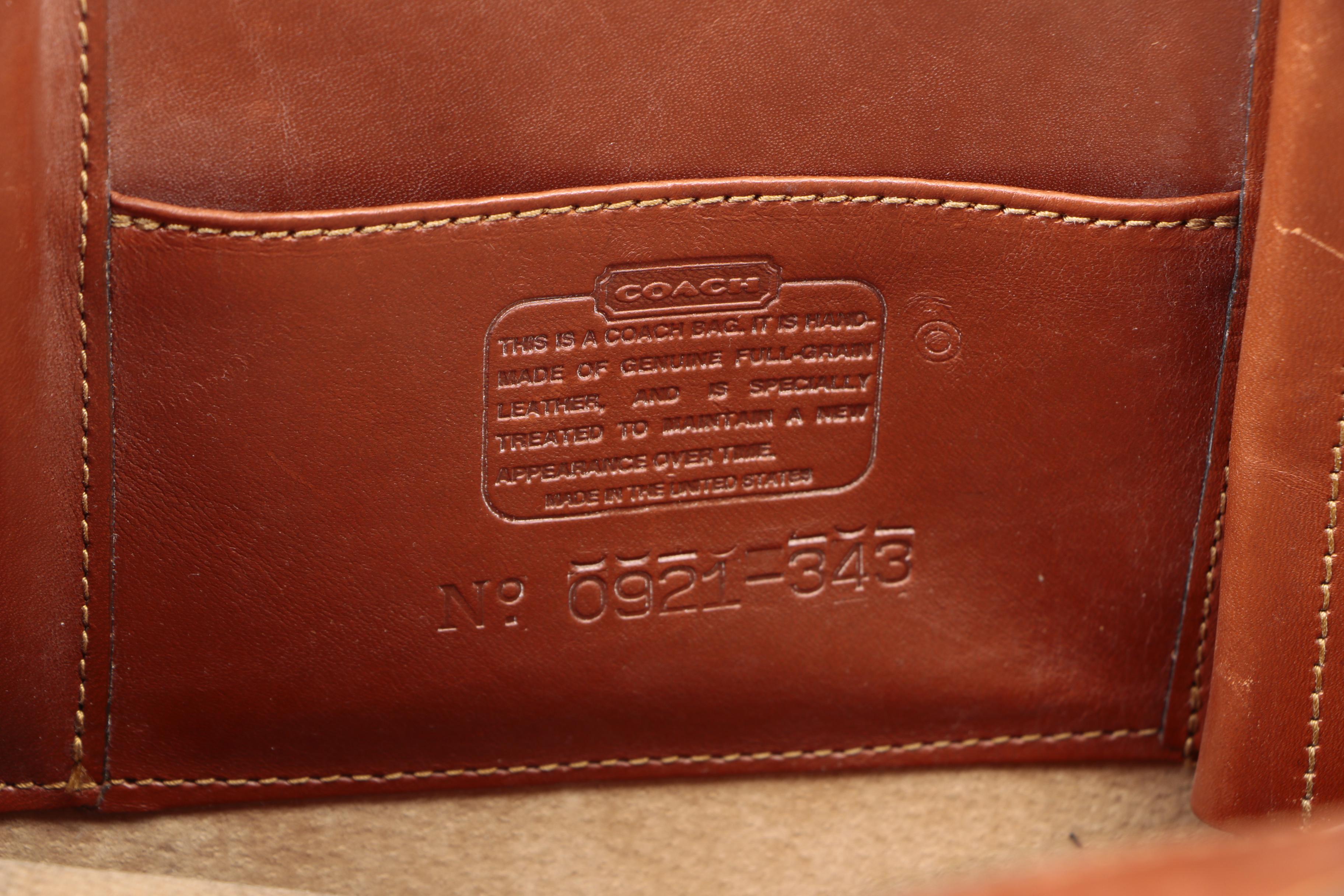 Vintage Coach Leather Briefcase